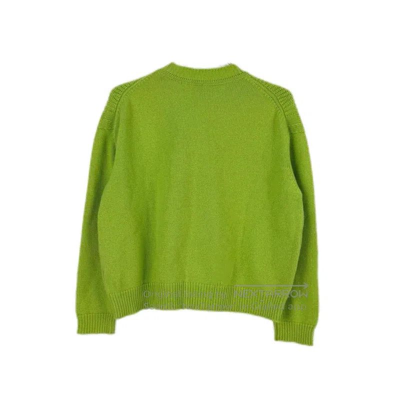 Hermes Hermes Green Metal Logo Cashmere Sweater Size XXS / US 00 / IT 34 - 2 Thumbnail