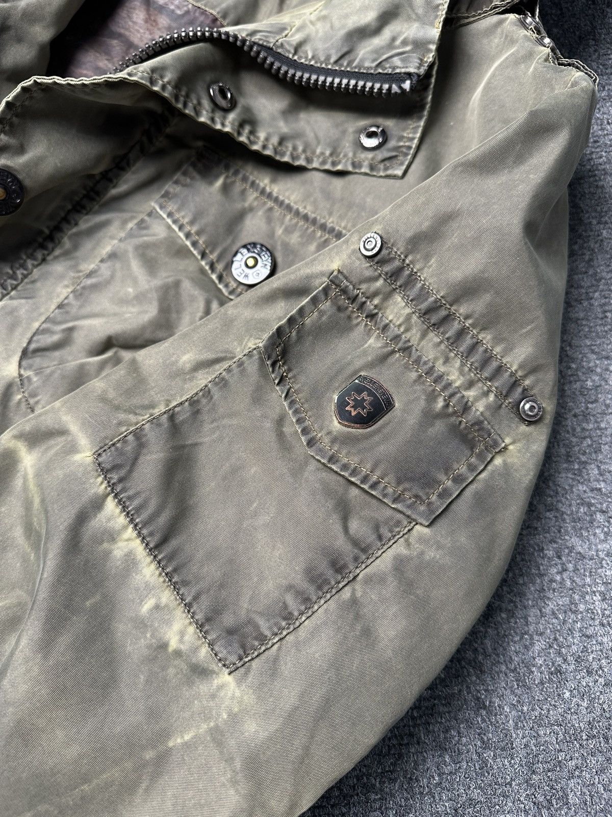 Wellensteyn WELLENSTEYN Retro Men’s Hooded Jacket Olive Field Coat Size US L / EU 52-54 / 3 - 6 Thumbnail
