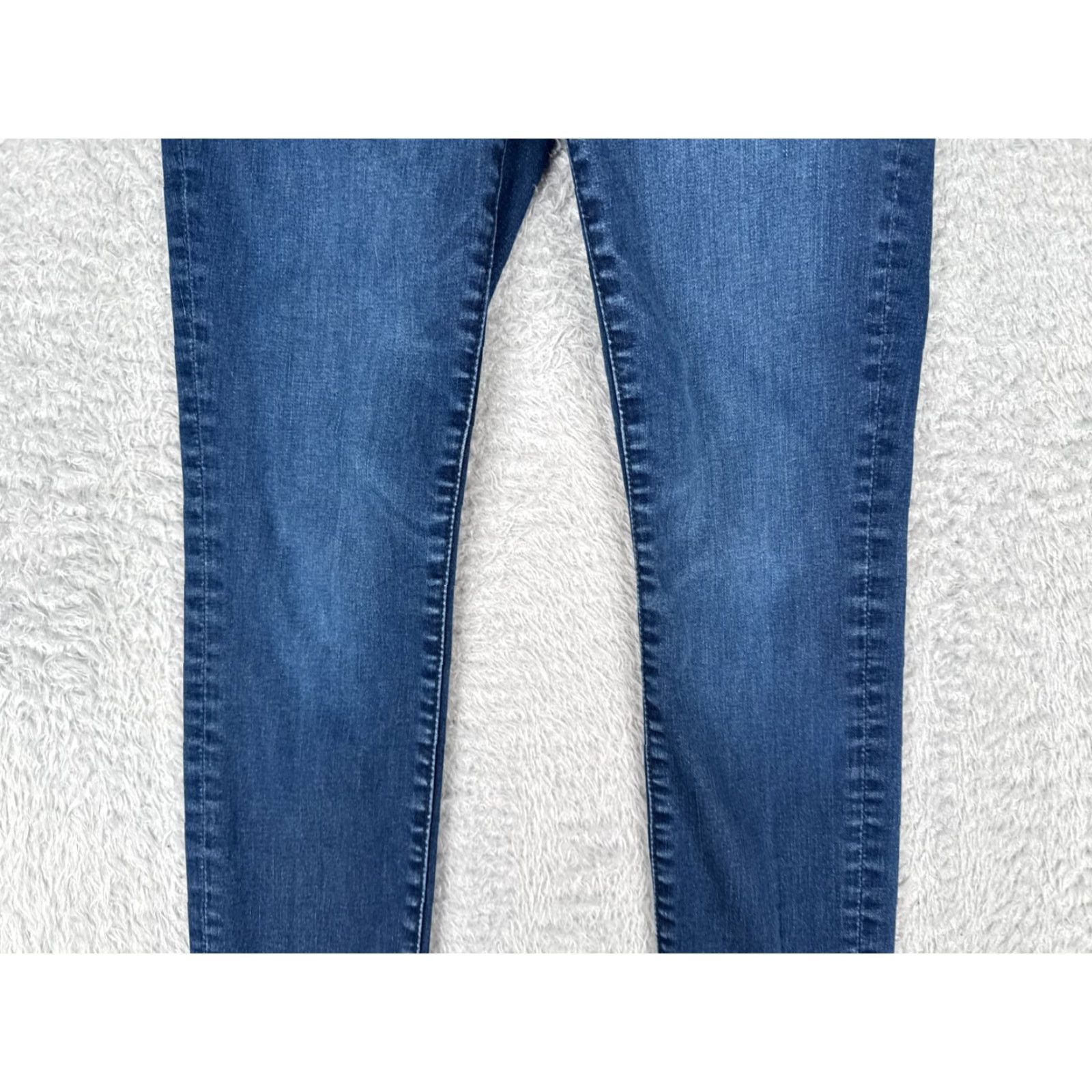 Old Navy Old Navy Jeans Womens 14 Blue Denim Rockstar Super Skinny Extra High Rise 31x28 90s Retro American Designer Womens Size 36" / US 14 / IT 50 - 3 Thumbnail