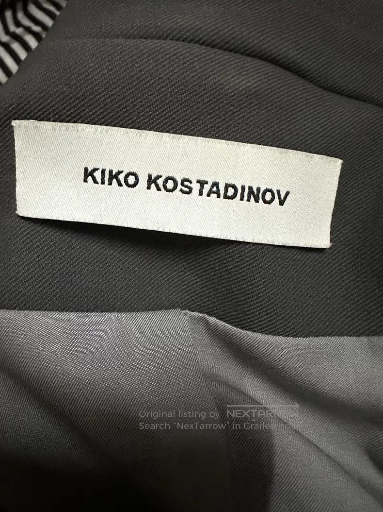 Kiko Kostadinov Kiko Kostadinov Harkman suit jacket, black with yellow che Size 44L - 3 Thumbnail