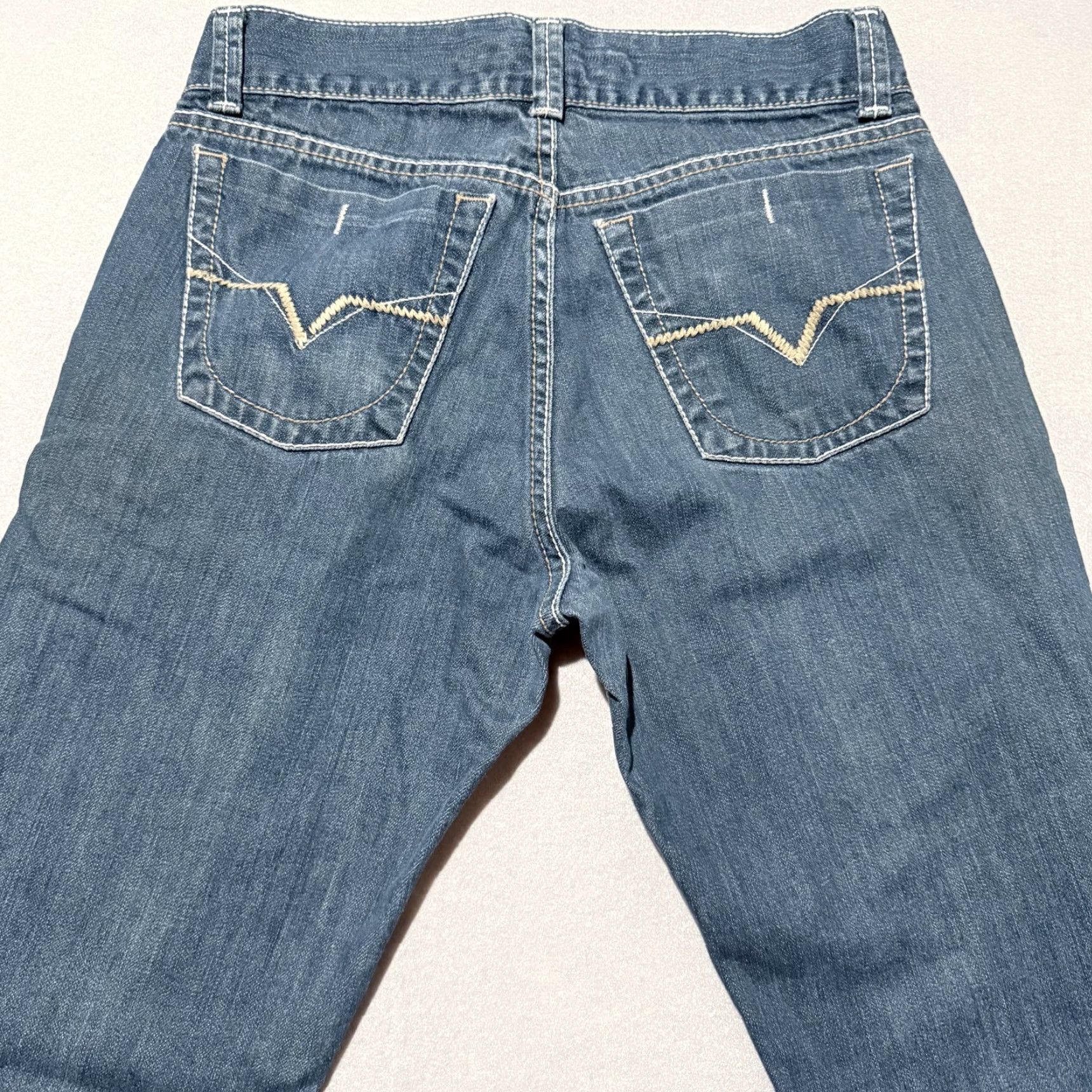 Guess Guess Jeans Jeans Blue Women Mid Rise 32 Dark Wash 5-Pocket Denim Zip Fly Vintage Size 24" / US 00 / IT 34 - 2 Thumbnail