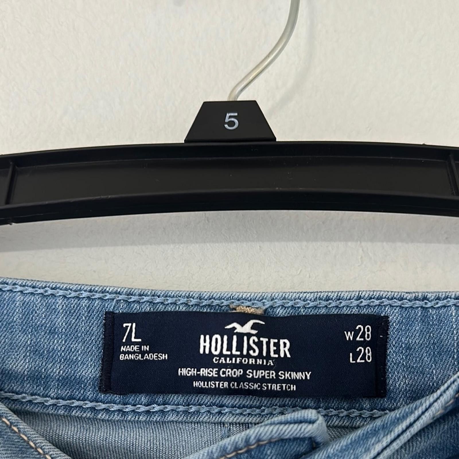 Hollister Hollister High Rise Skinny Blue Jeans Size 30" / US 8 / IT 44 - 2 Thumbnail