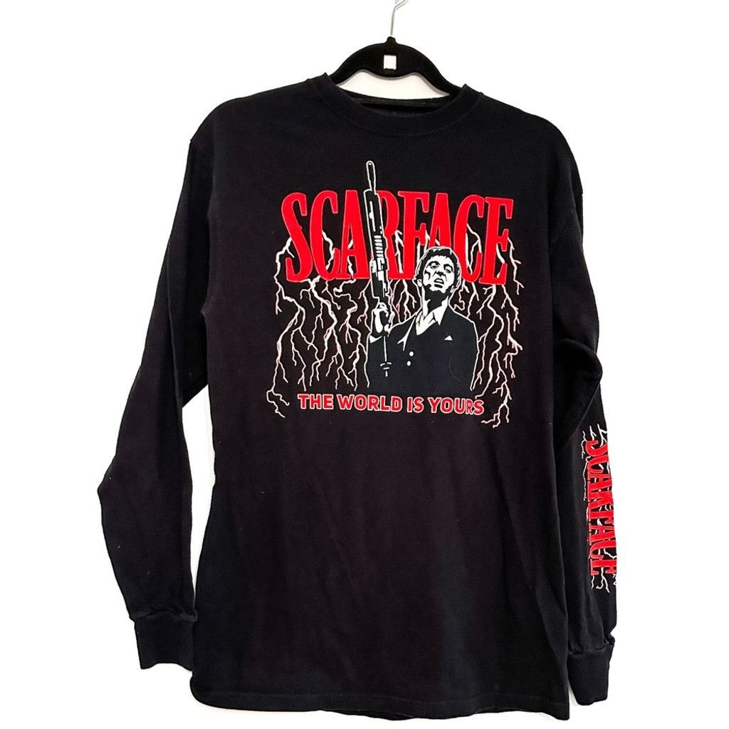Ripple Junction Scarface The World is Yours Long Sleeve T-Shirt Size Medium Size US M / EU 48-50 / 2 - 3 Thumbnail