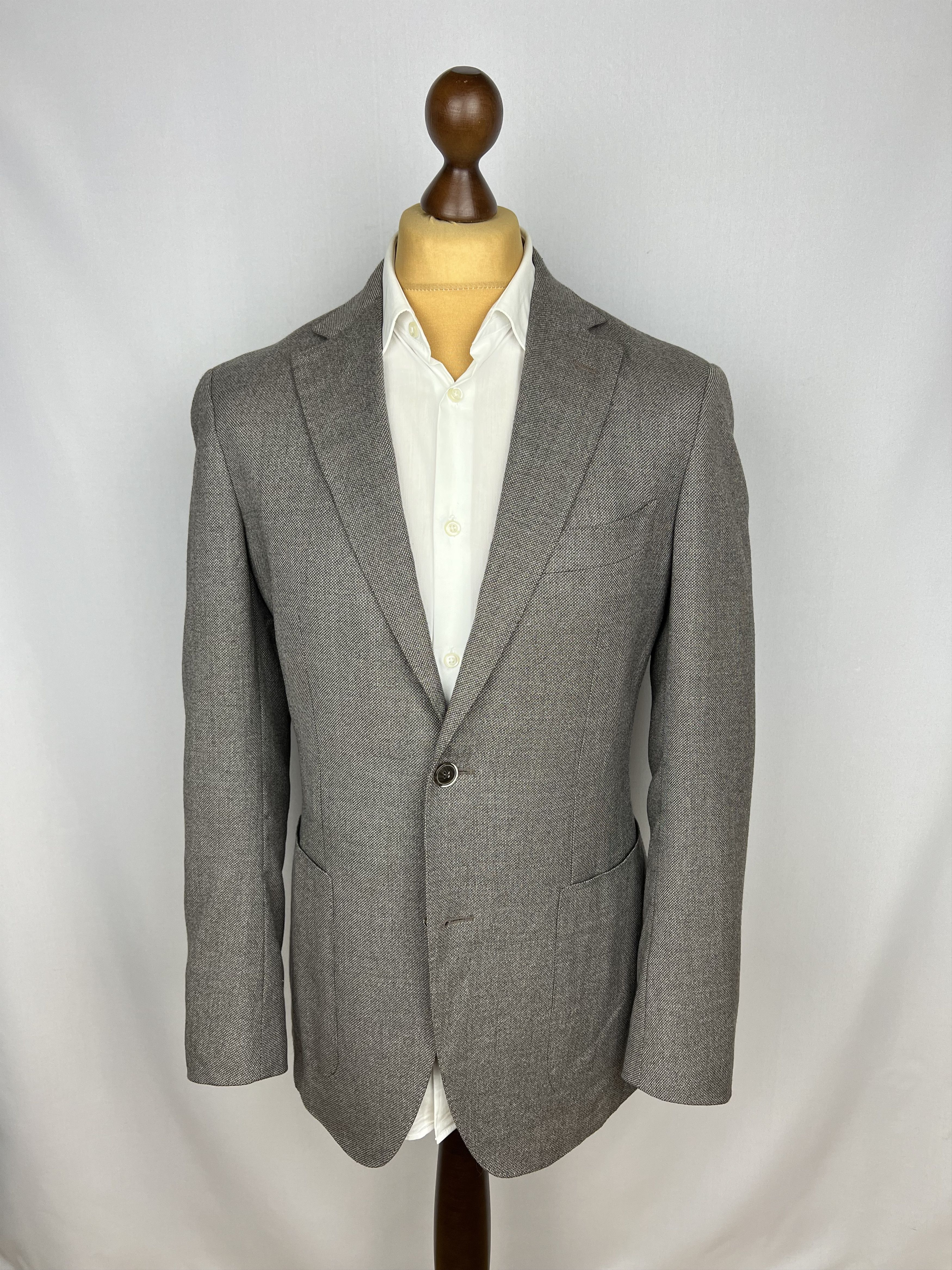 Suitsupply x Reda Super 110`s Wool Solid Half-Lined Sport Coat Size 40R - 1 Thumbnail