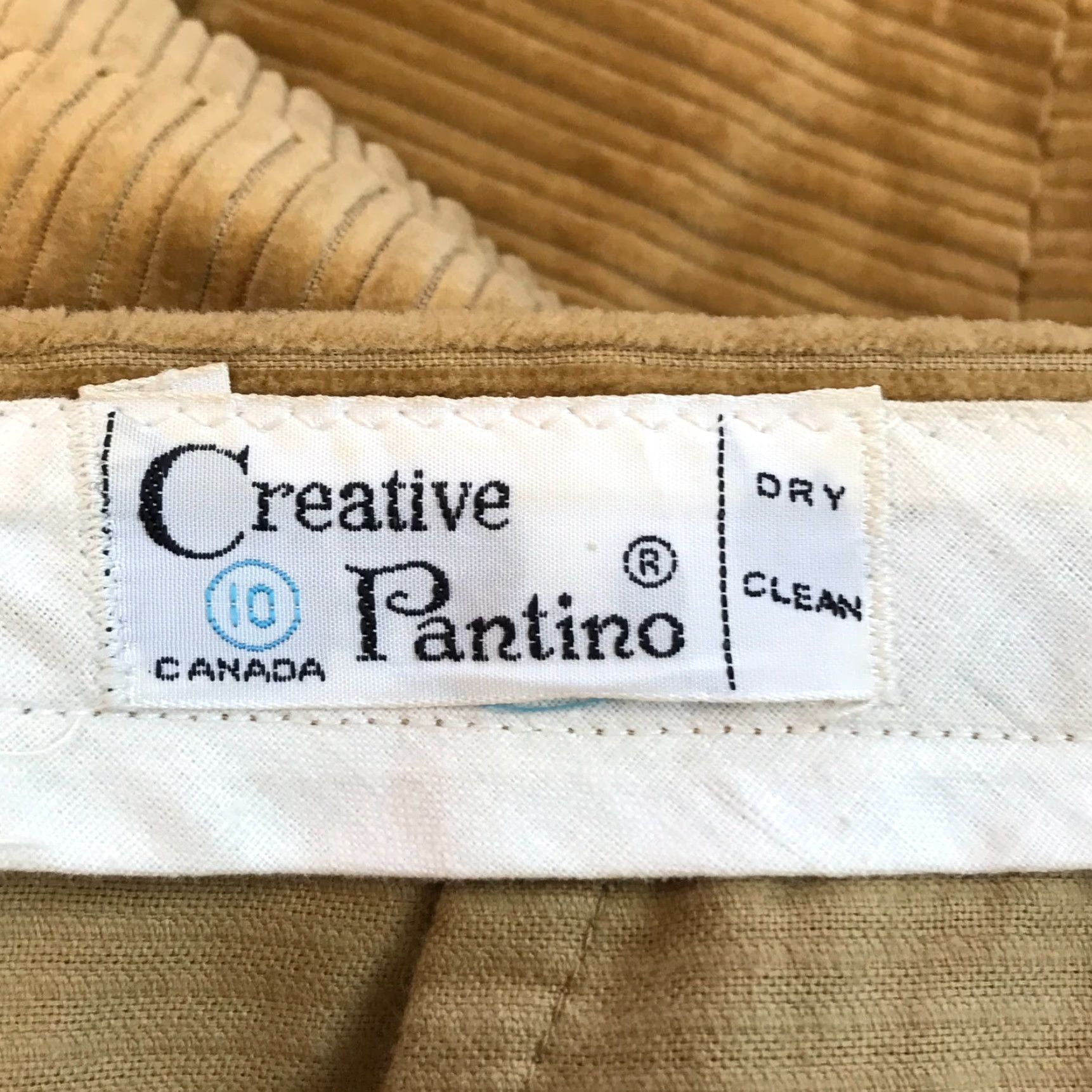 Vintage VINTAGE Creative Pantino Pant Cropped Womens High Rise Velvet Tan Size 10 Casual Pockets 26 in Waist Womens Vintage 10 Tan Velvet Cropped Pant Size 32" / US 10 / IT 46 - 6 Thumbnail