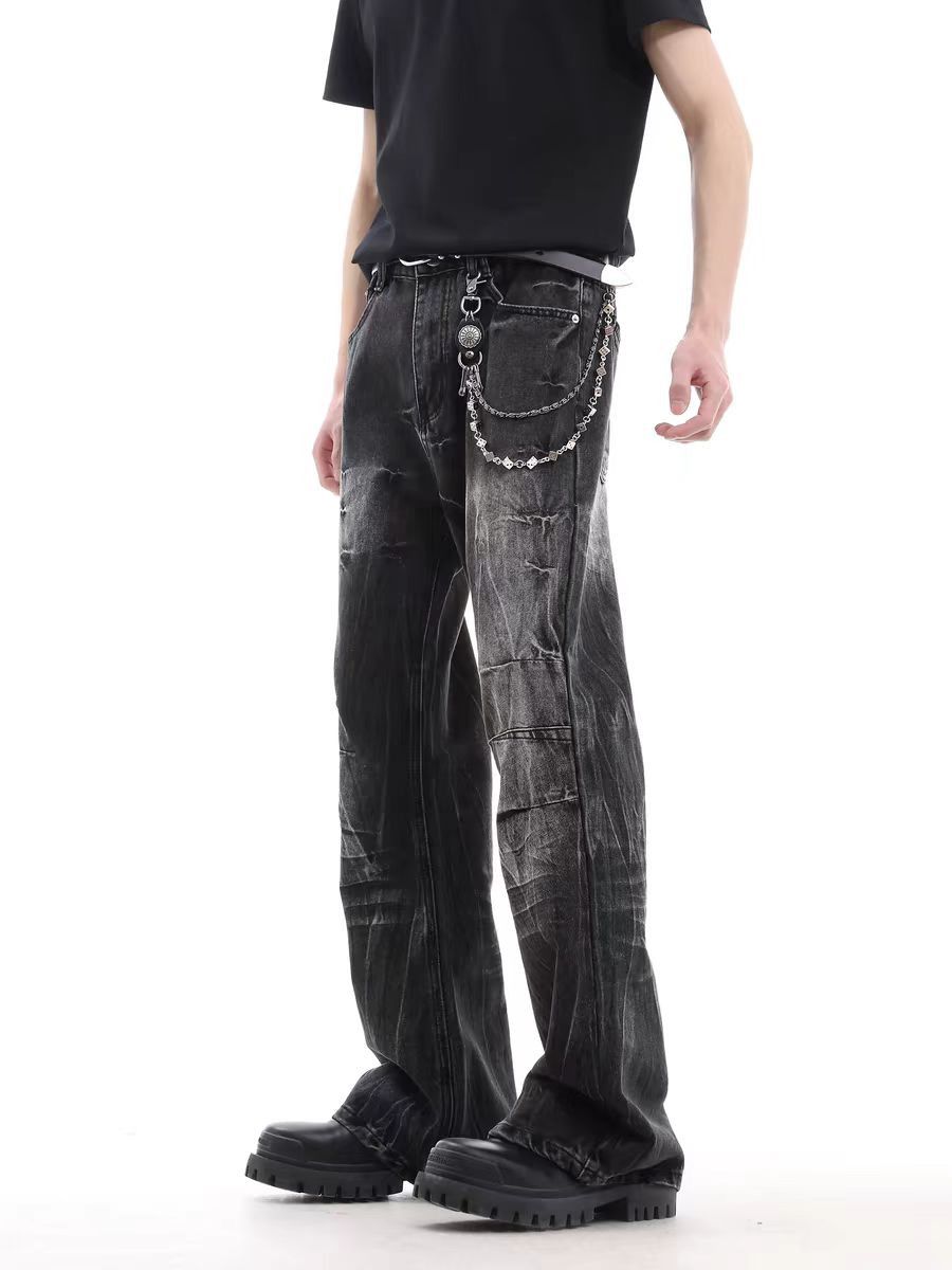 Jean Rinse-Washed Black Street Jeans Size US 32 / EU 48 - 3 Thumbnail