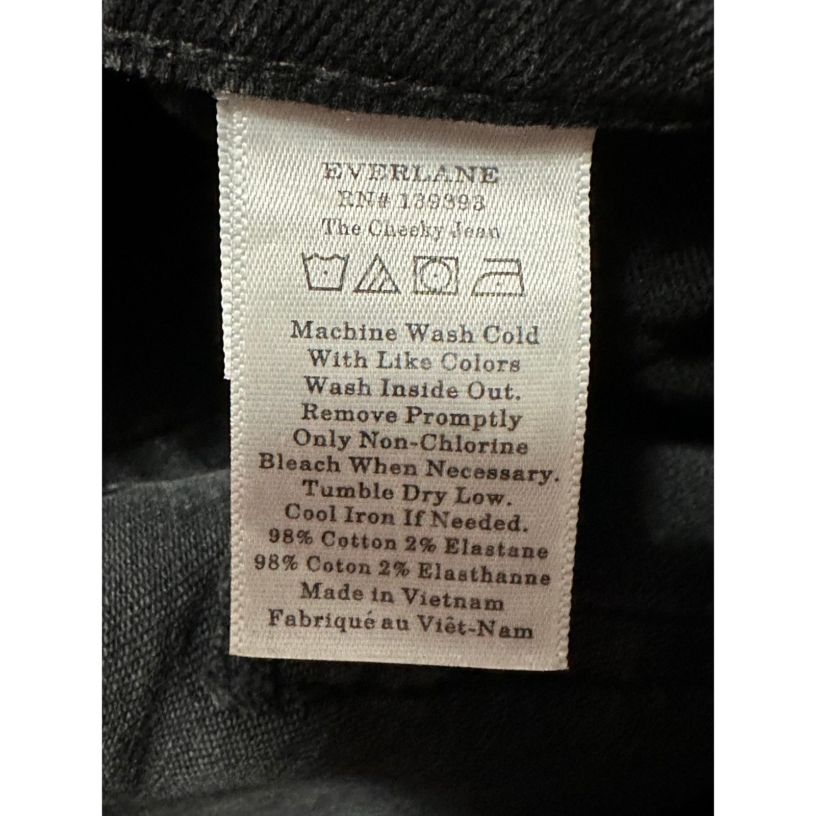 Everlane Everlane The Cheeky black straight leg jeans size 23 - 00 Size 24" / US 00 / IT 34 - 5 Thumbnail