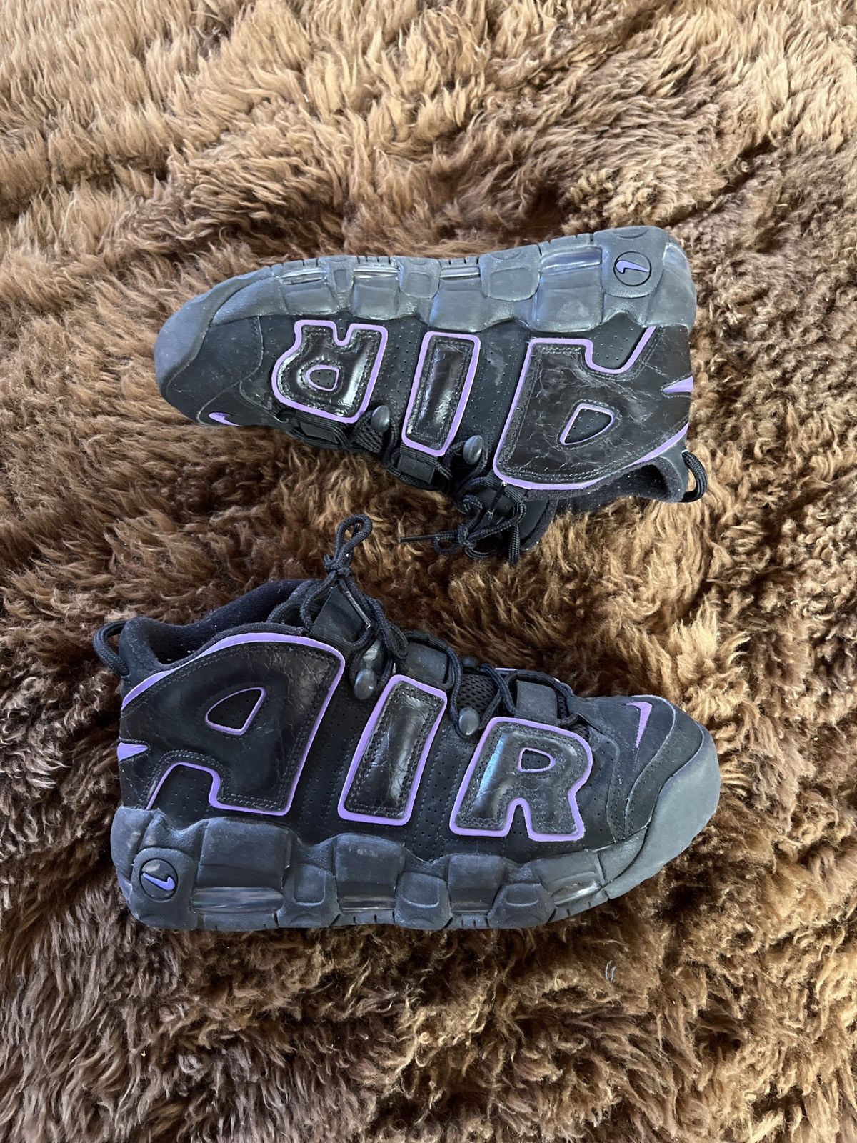 Nike Nike Uptempo PURPLE/BLACK Size US 9 / EU 42 - 2 Thumbnail