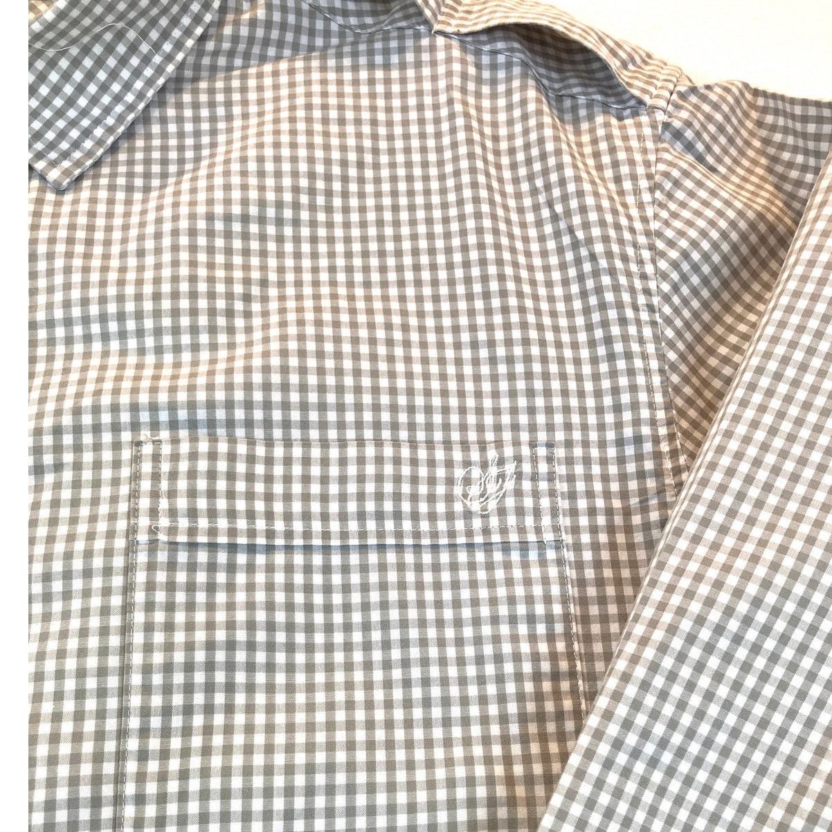Sean John Sean John 2XL Long Sleeve Tailored Shirt Pocket Gray Check Size US XXL / EU 58 / 5 - 4 Thumbnail