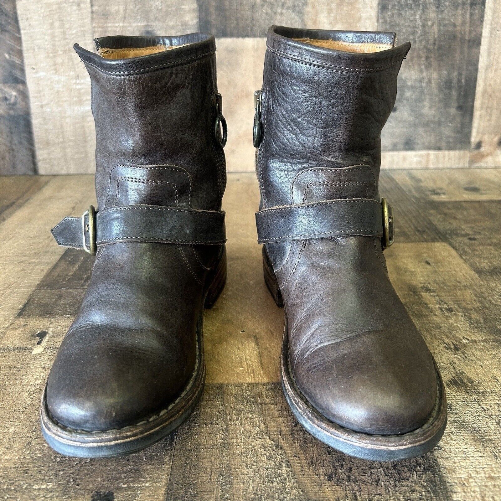 Fiorentini + Baker Fiorentini Baker Side Zip Brown Boots Womens EUR 35 US 5 Size US 5 / IT 35 - 6 Thumbnail