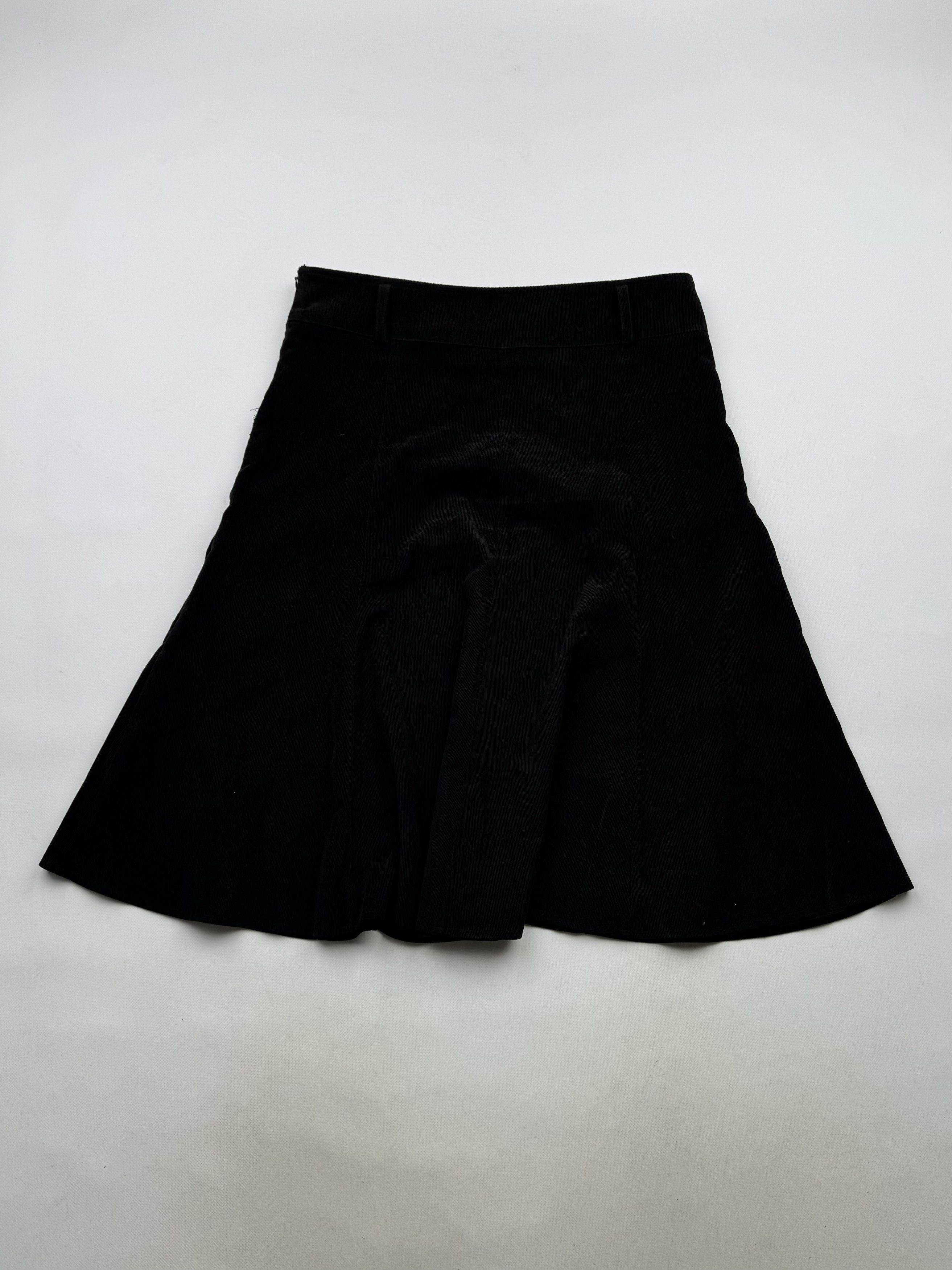 Vintage 90's Corduroy Cargo Flared Skirt B8(V128)E2 Size 32" / US 10 / IT 46 - 6 Thumbnail