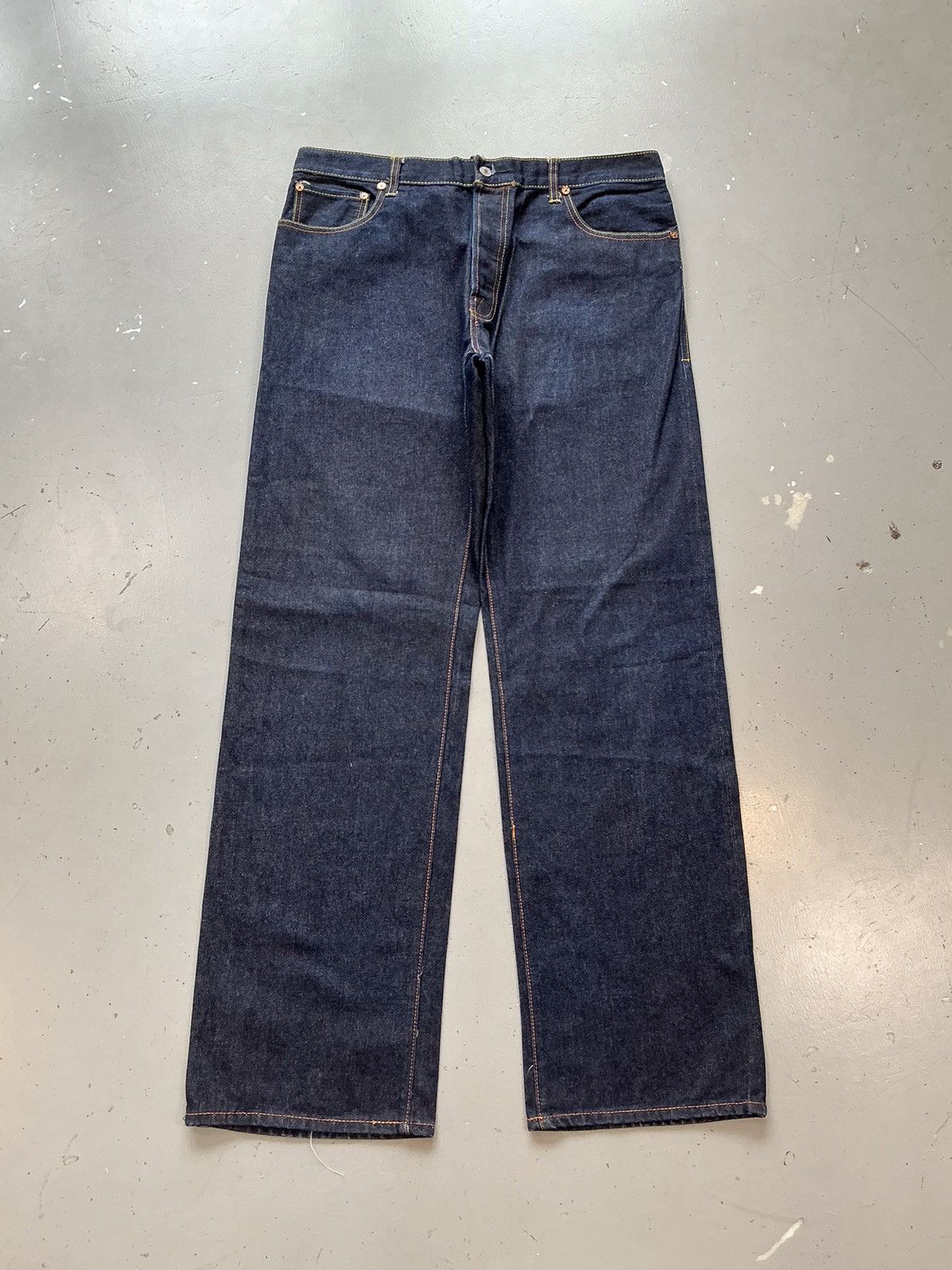 Japanese Brand × Vintage Vintage Evisu inspired diecock seagull printed denim Size US 38 / EU 54 - 2 Thumbnail