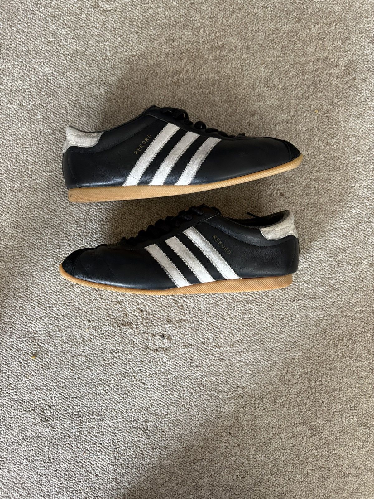 Adidas Rekord leather sneakers Size US 11.5 / EU 44-45 - 8 Thumbnail