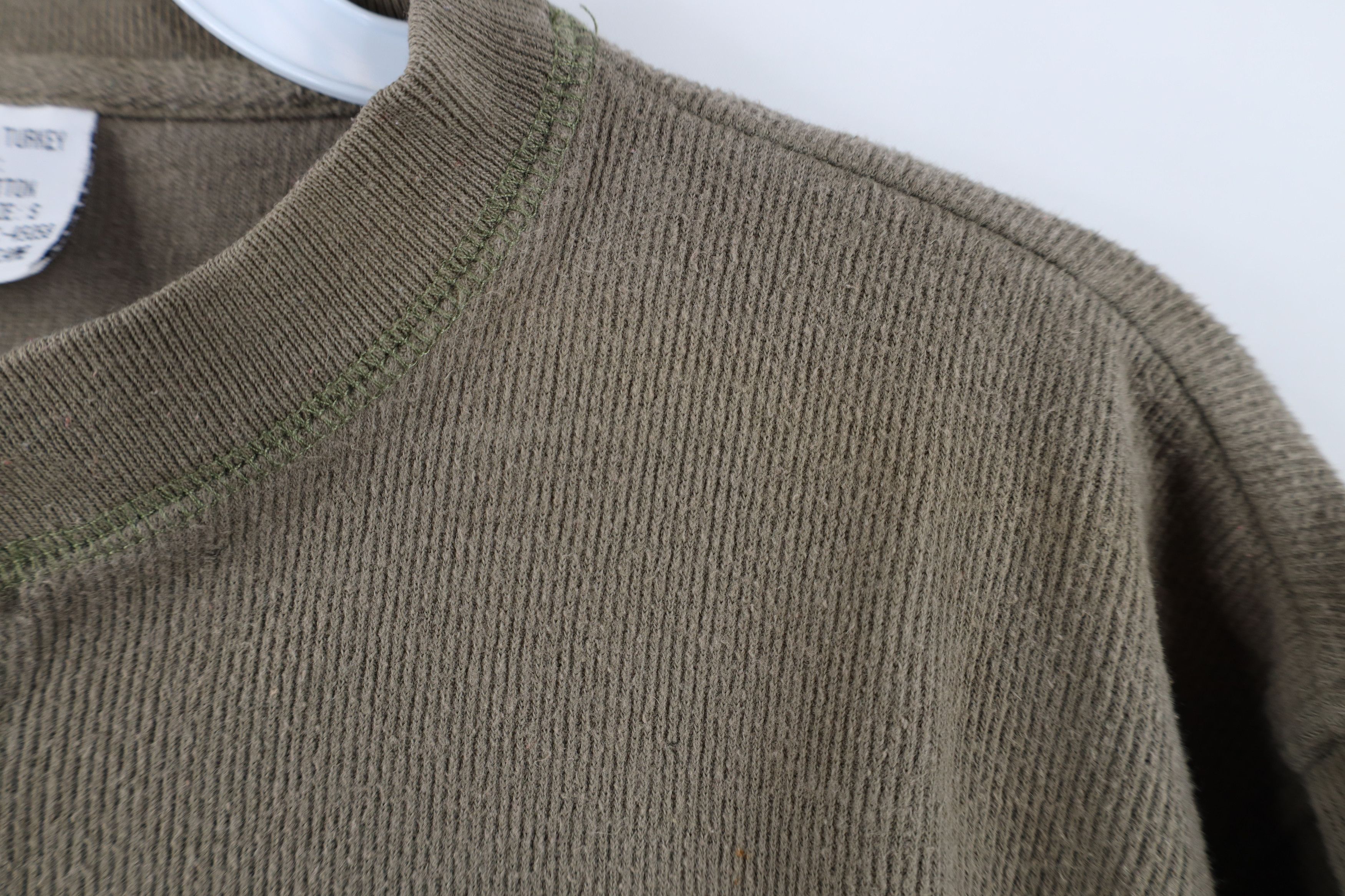 Vintage Vintage 90s Streetwear Ribbed Long Sleeve Henley T-Shirt Size US S / EU 44-46 / 1 - 7 Thumbnail