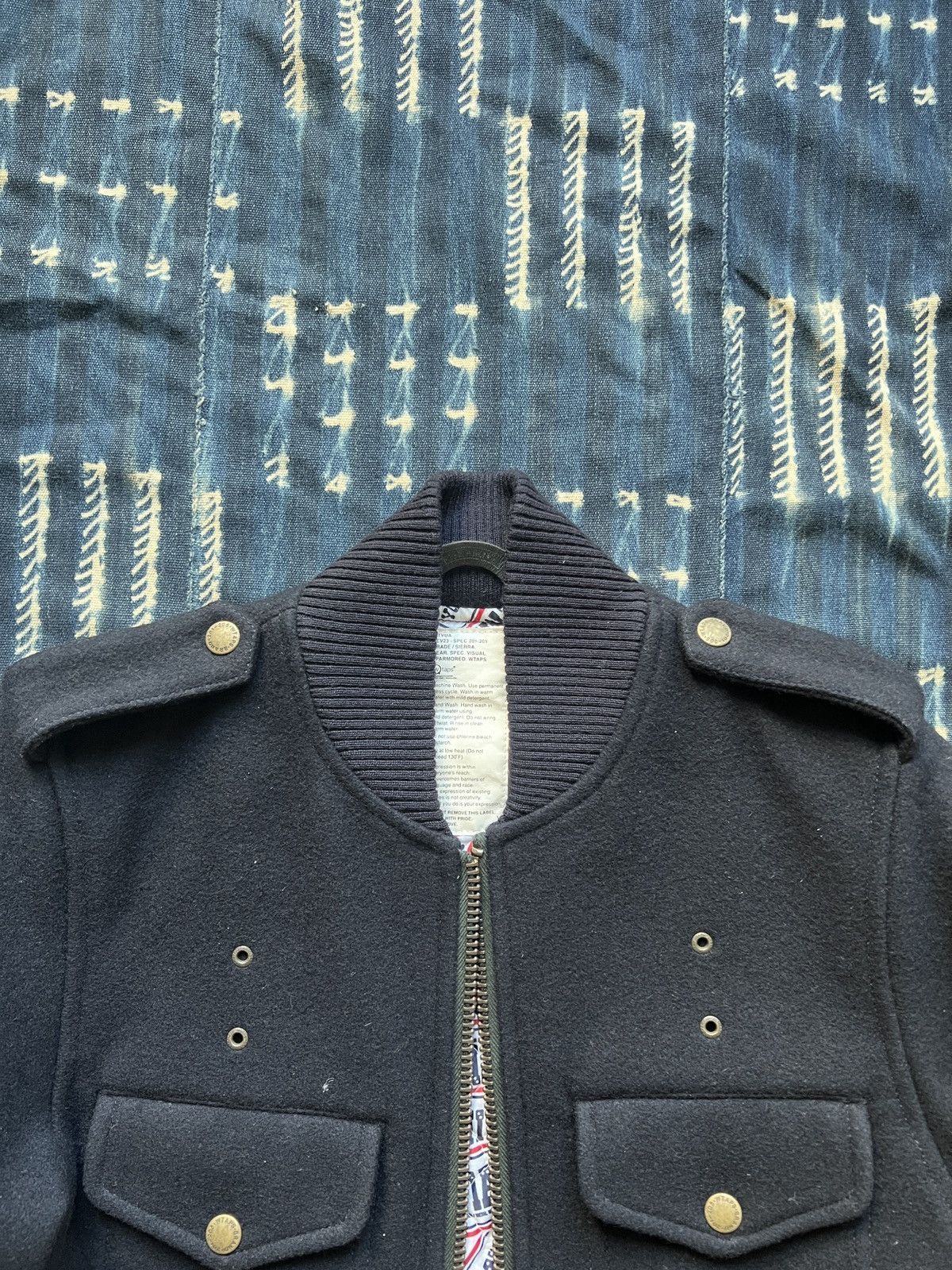 Wtaps Wtaps Archive 2008AW Melton Wool Biker Jacket Size US S / EU 44-46 / 1 - 3 Thumbnail