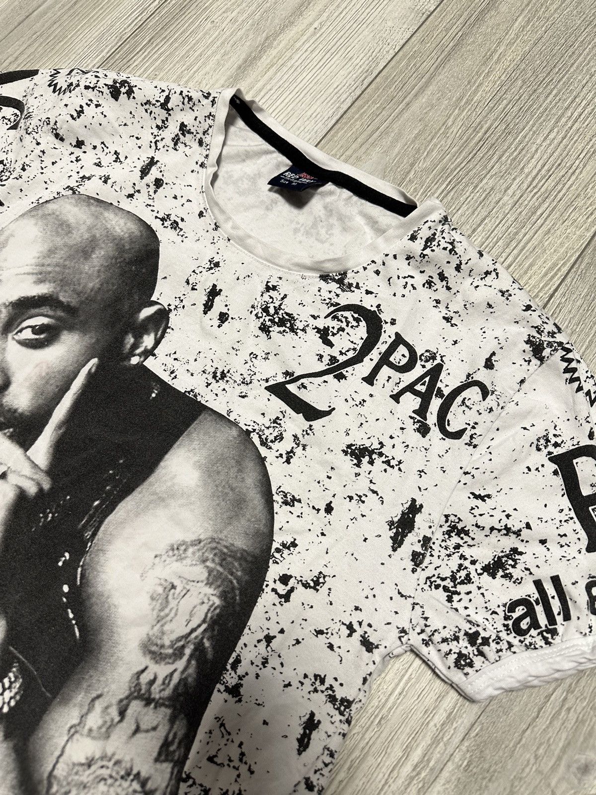 Band Tees × Rap Tees × Vintage Vintage 2Pac All Eyez On Me Sportswear Boot T-Shirt Size US M / EU 48-50 / 2 - 4 Thumbnail