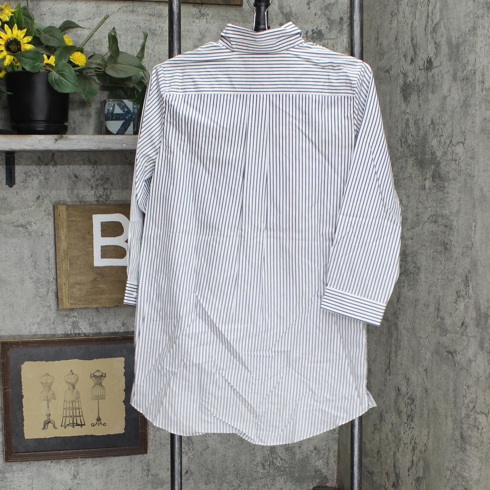 Lands' End Lands' End Up Shirt 516839-sample 2 Tall White Blue Stripe Size XS / US 0-2 / IT 36-38 - 2 Thumbnail