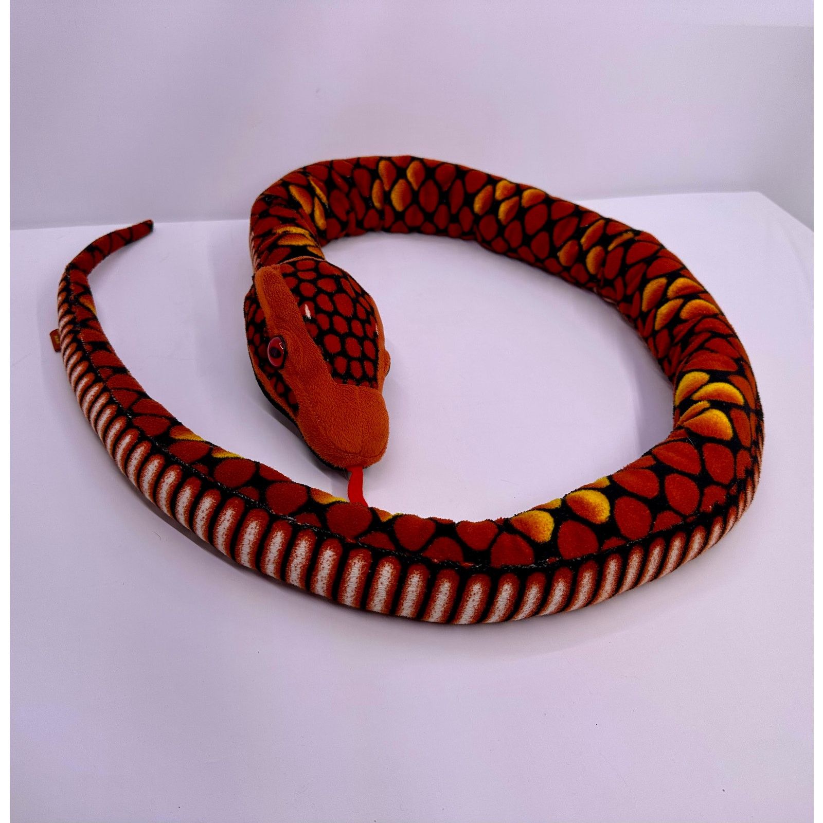 & Other Stories Animal Planet Red With Black 67”long Plush Snake Size ONE SIZE - 2 Thumbnail