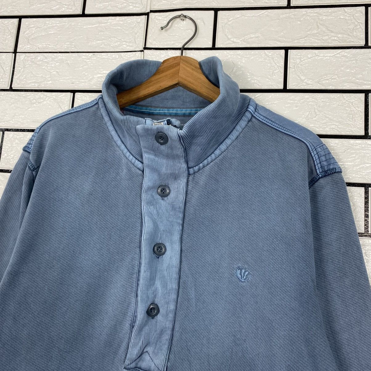 Japanese Brand Vintage Indigo Sweatshirt Half Button Fat Face Size US L / EU 52-54 / 3 - 9 Thumbnail
