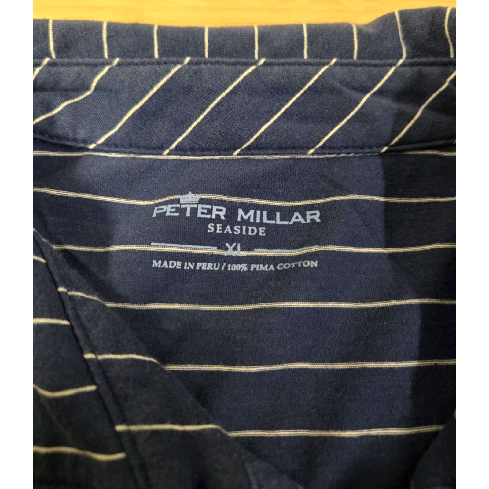 Peter Millar Peter Millar Seaside Polo Shirt Men's XL Blue Striped Polo Shirt Casual Golf Rope Beach Size US XL / EU 56 / 4 - 3 Thumbnail
