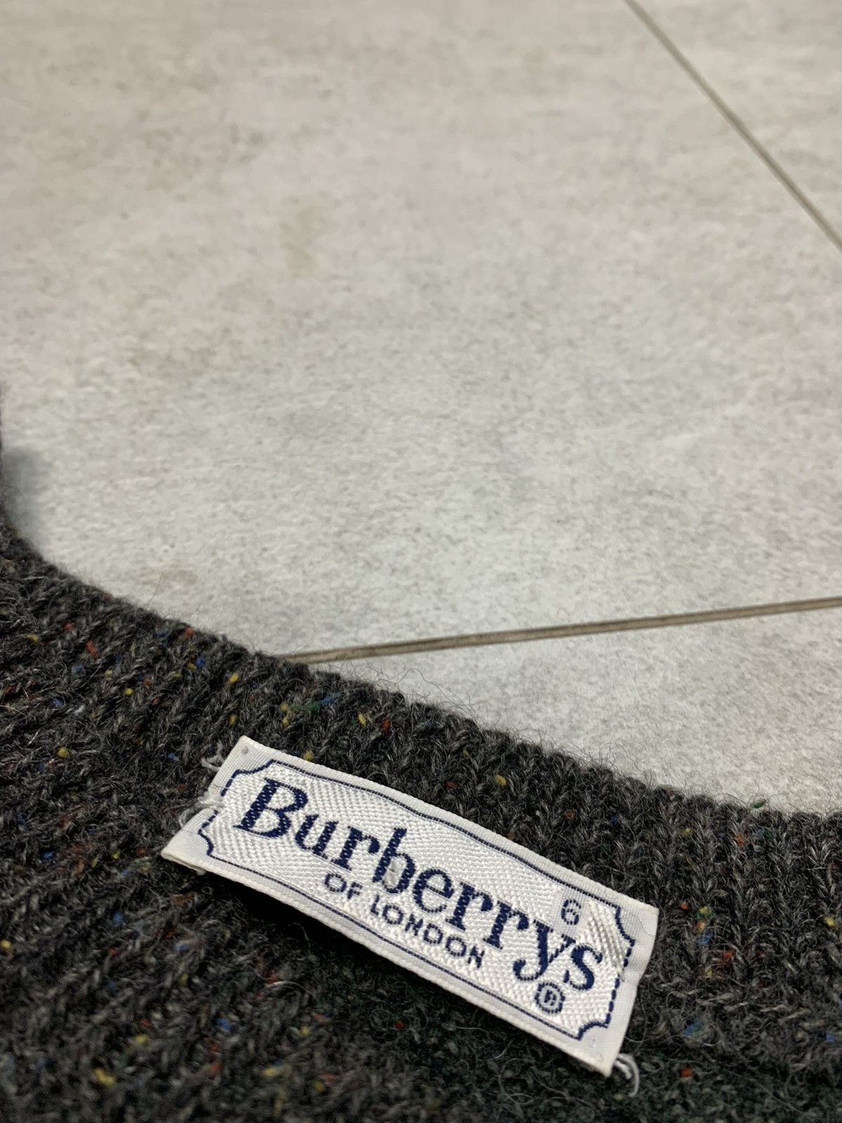 Burberry Vintage 90s Burberry wool knitted chunky geometric sweater Size US L / EU 52-54 / 3 - 5 Thumbnail