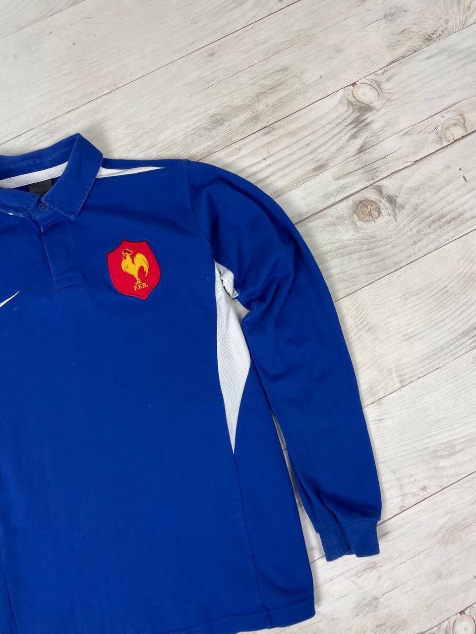 Nike Vintage Nike France 2003 2005 Rugby Jersey Long Sleeve Shirt Size US S / EU 44-46 / 1 - 5 Thumbnail