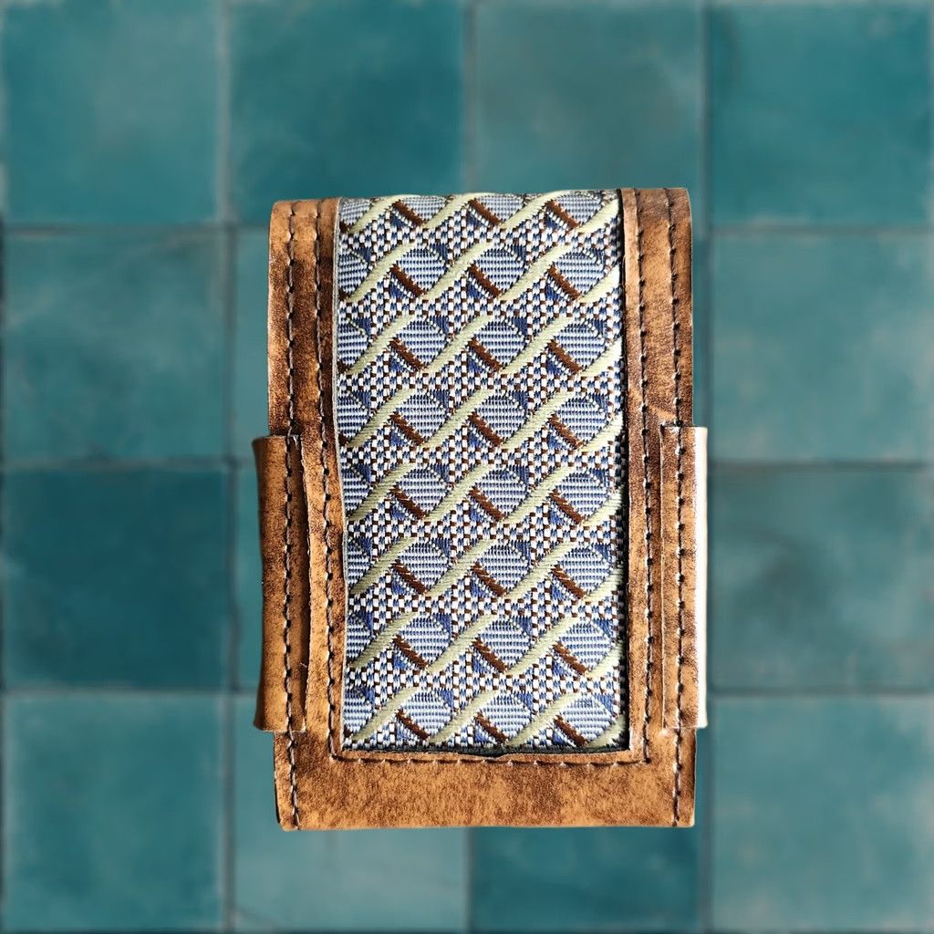 Vintage VINTAGE Brown Card Wallet Holder Men Wallet Brown Pattern Design Men Size ONE SIZE - 1 Thumbnail
