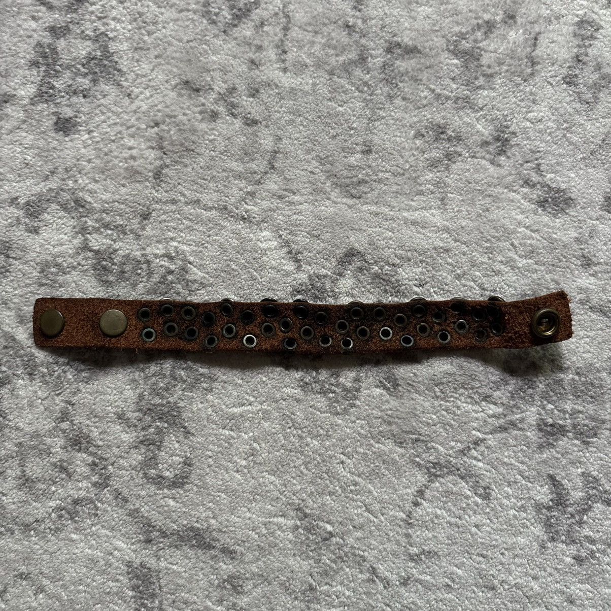 Hollywood Trading Company Hollywood Trading Co Studded Leather Snap Bracelet Size ONE SIZE - 3 Thumbnail