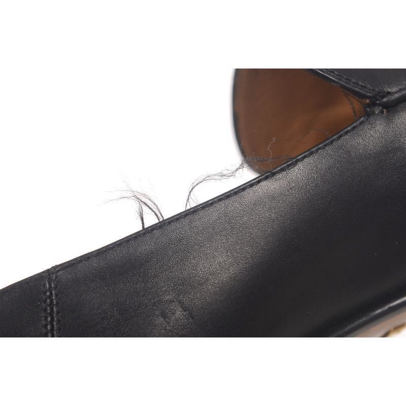 Gucci Gucci Black Leather Mid-Heel Loafers Size US 8.5 / EU 41-42 - 8 Thumbnail