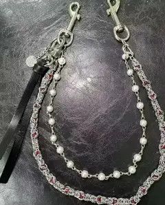 Japanese Brand 2 Layer Natural Echo Pearled Wallet Chain Size ONE SIZE - 5 Thumbnail