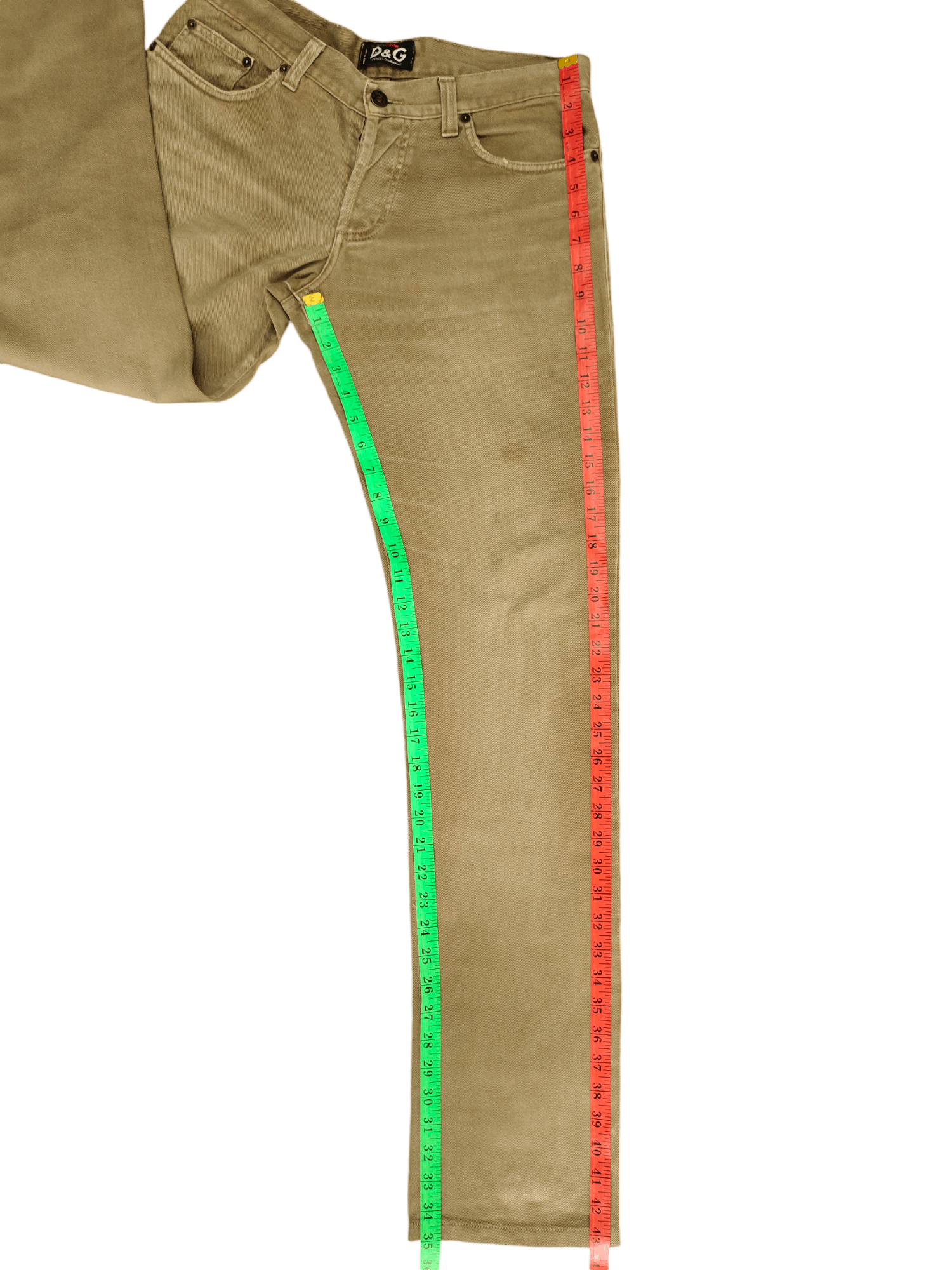 Dolce & Gabbana Dolce & Gabbana Brown Faded Distress Denim Pants Size US 32 / EU 48 - 8 Thumbnail