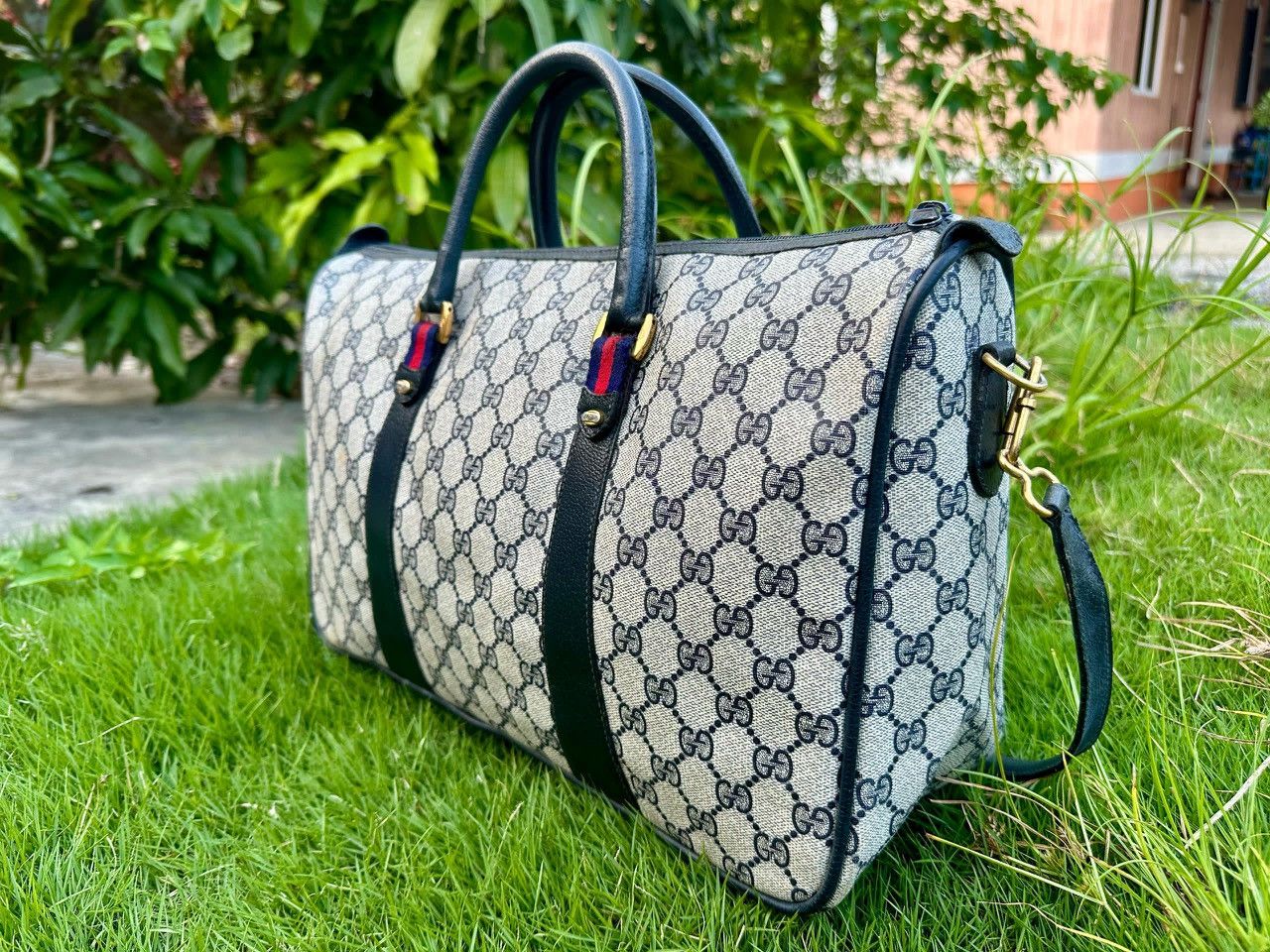 Gucci Authentic Gucci Ophidia Supreme GG Sherry Line Boston Bag Size ONE SIZE - 3 Thumbnail