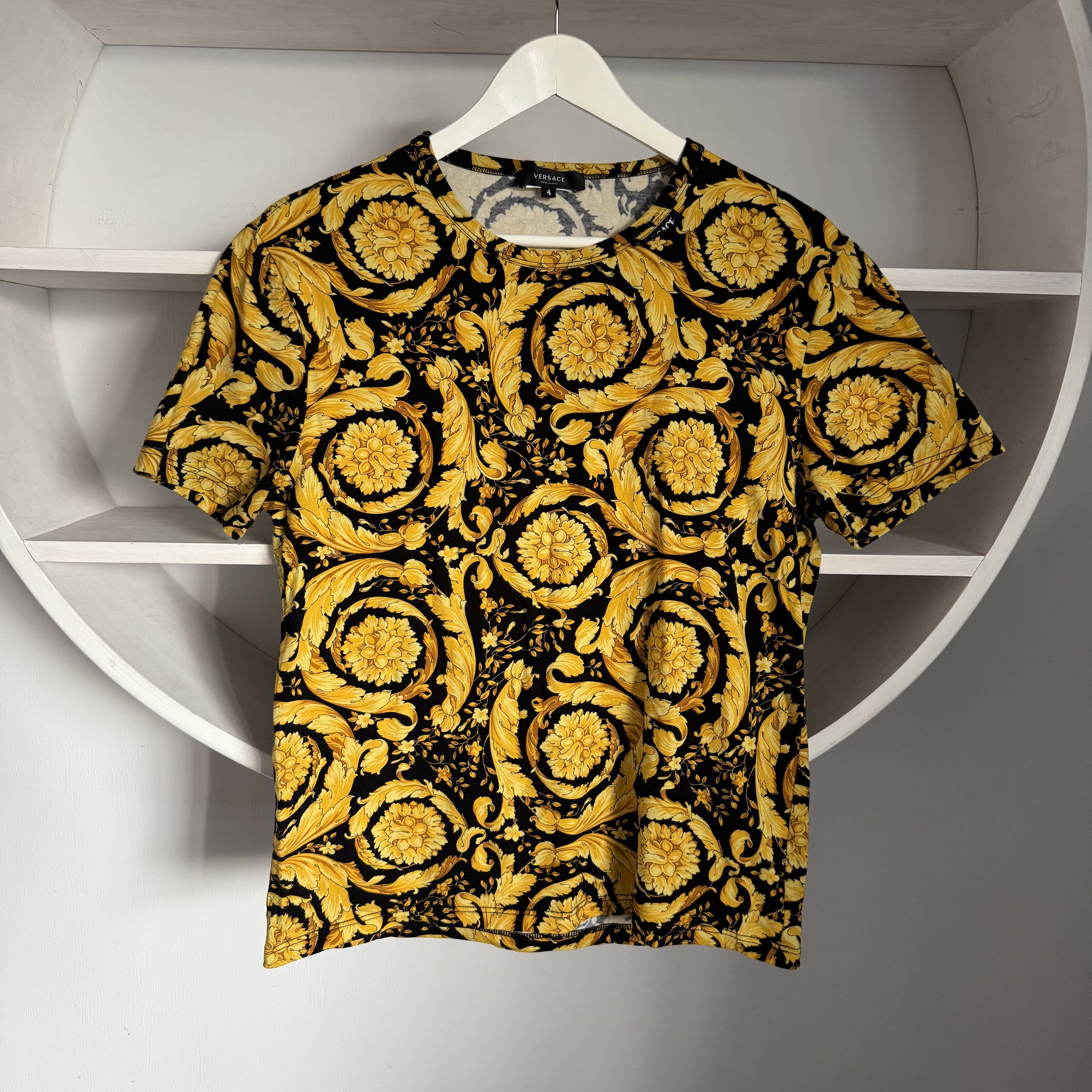 Versace Men's VERSACE Authentic T-shirt Cotton Top Size 4 / S Size US S / EU 44-46 / 1 - 1 Thumbnail