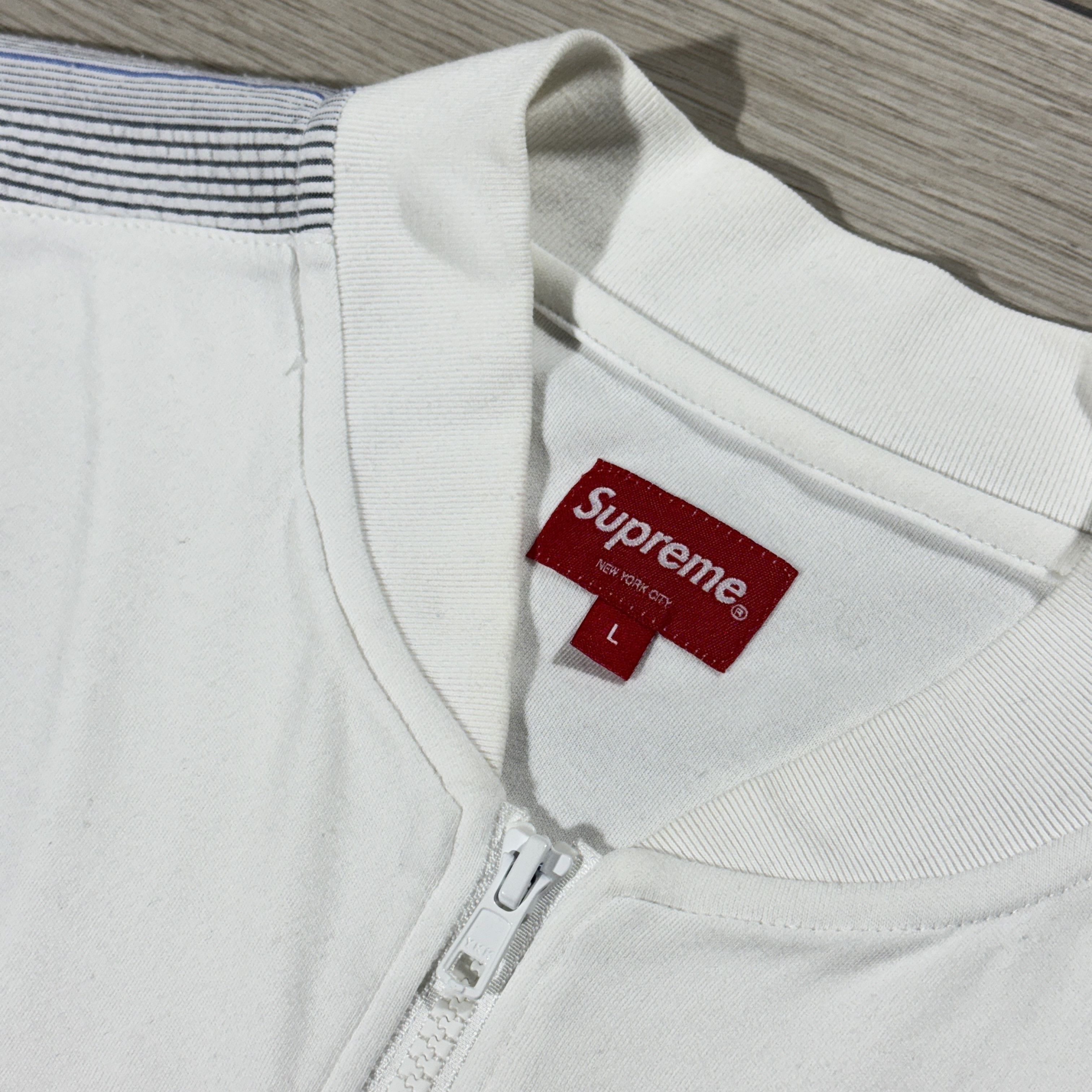 Playboy × Supreme Supreme x Playboy SS19 Leisure Zip Up Top White Size US L / EU 52-54 / 3 - 6 Thumbnail
