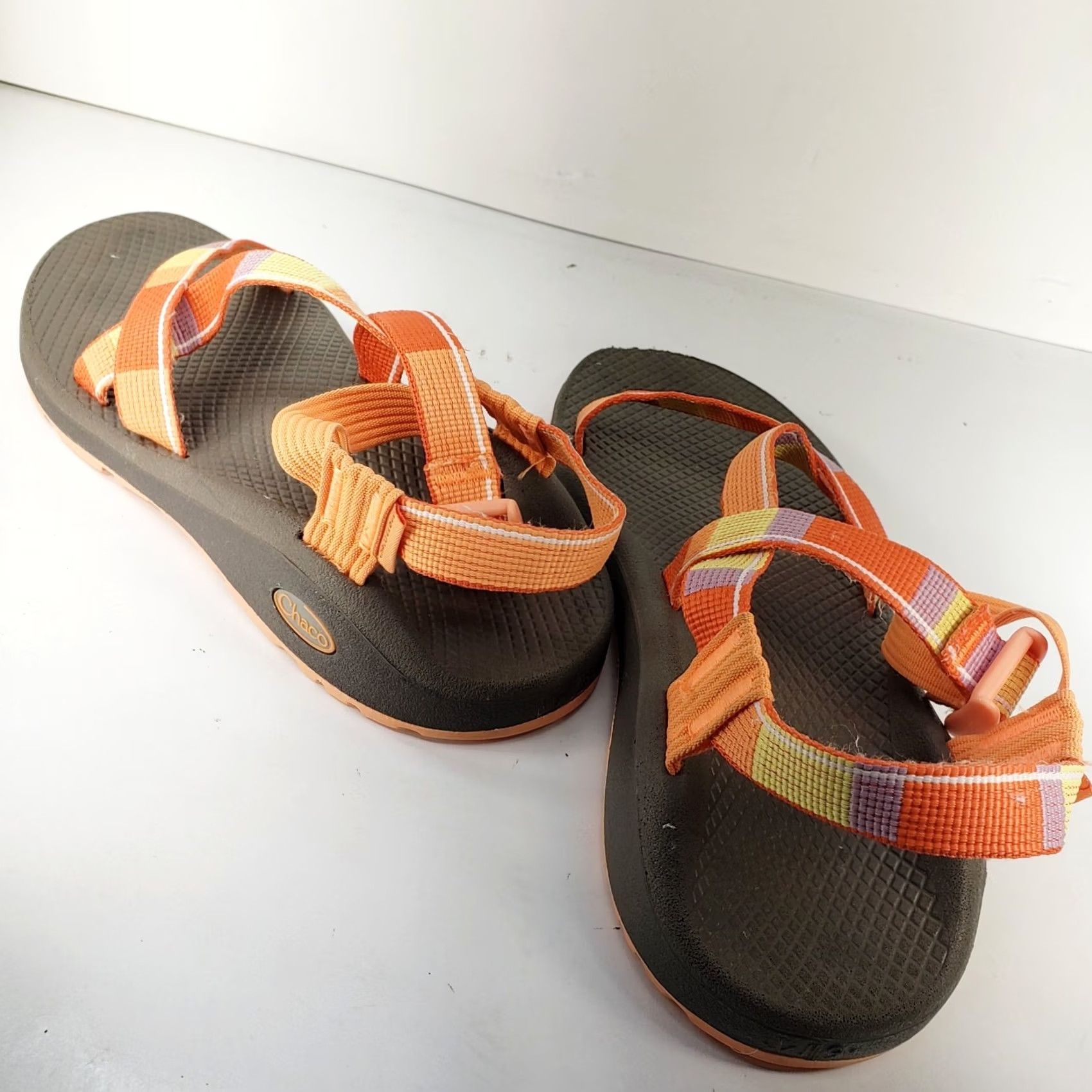 Chaco Chaco Z/Cloud Sandals Walking Hiking Comfort Straps Women's 9 Orange Multicolor Size US 9 / IT 39 - 5 Thumbnail