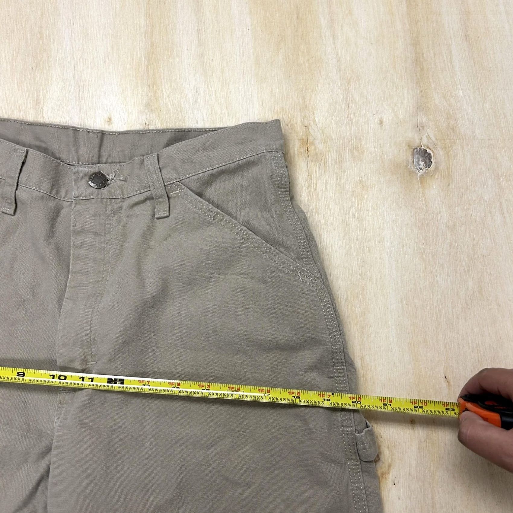 Wrangler Wrangler Cargo Shorts Mens 30 Beige Cotton Canvas Carpenter Relaxed Workwear Size US 30 / EU 46 - 5 Thumbnail