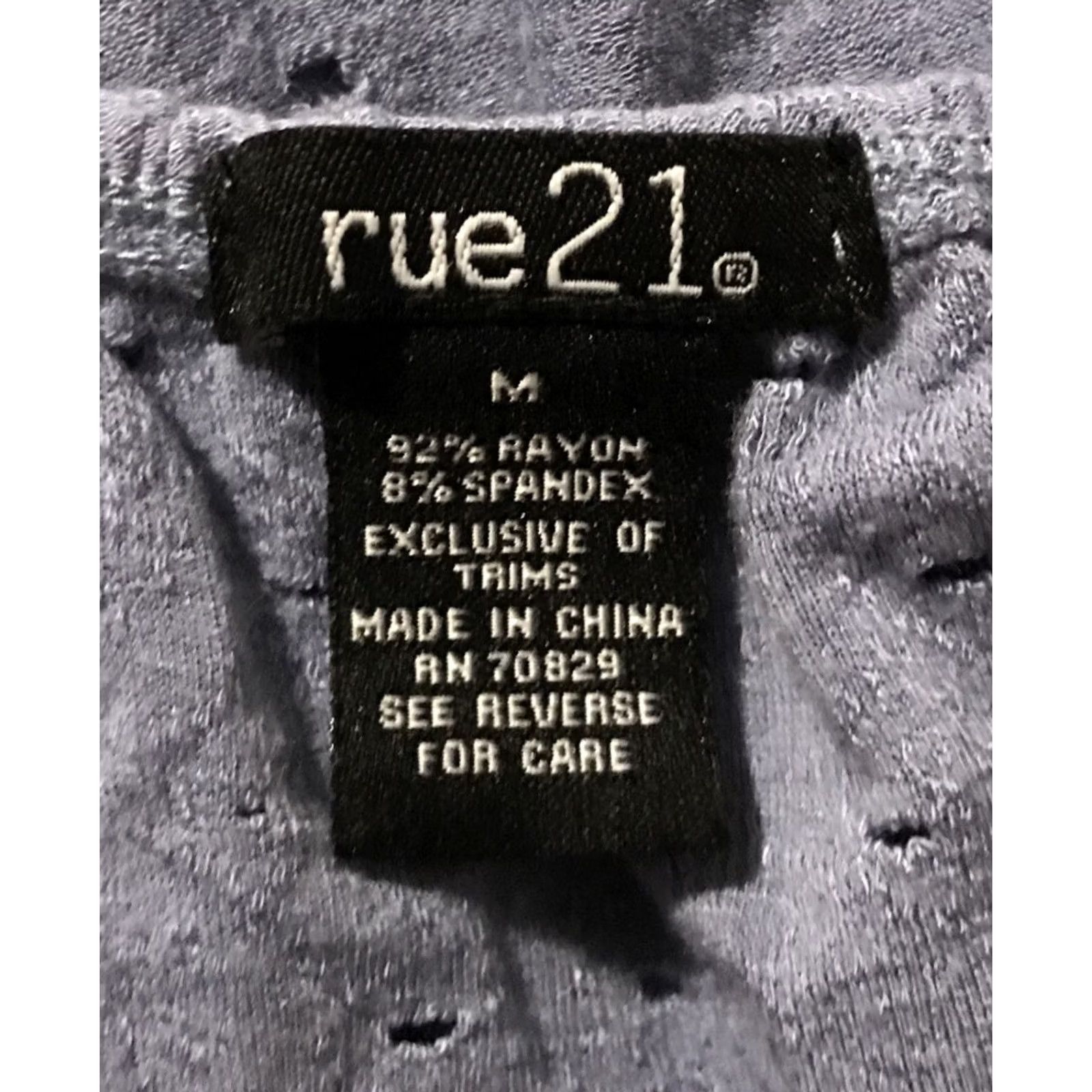 Vintage RUE 21 Womens Blue Layered Spotted Blouse Juniors Sz Medium Size M / US 6-8 / IT 42-44 - 2 Thumbnail