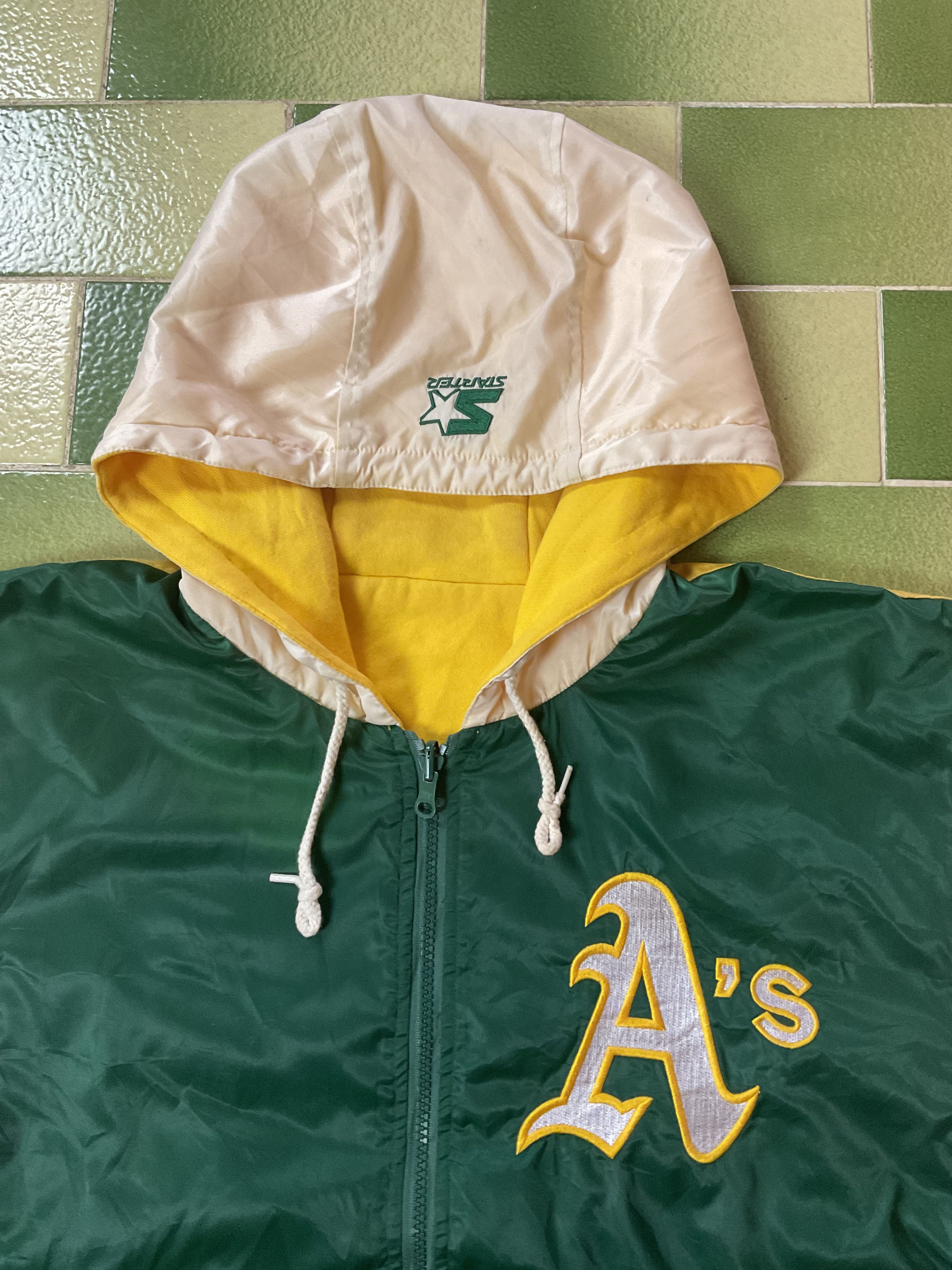 MLB Reversible MLB Oakland Athletics Hoodie Jacket Stitched Size US M / EU 48-50 / 2 - 5 Thumbnail