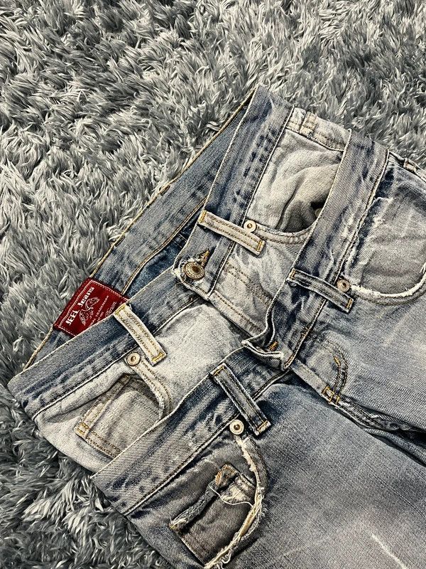 Japanese Brand Layered Distressed Denim Y2K Size US 29 - 8 Thumbnail