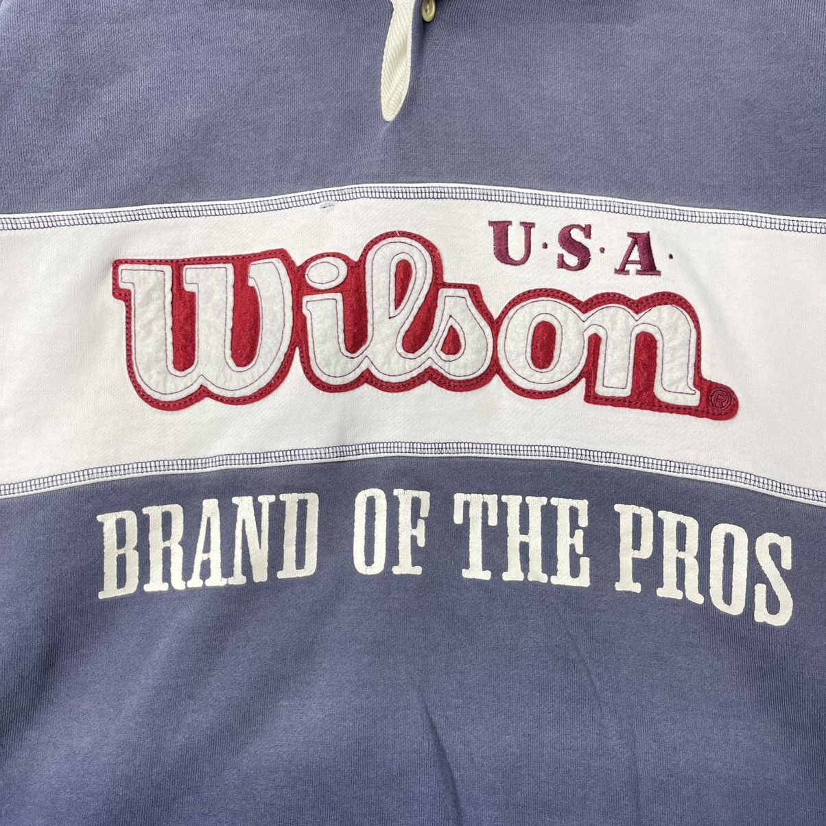 Wilson Vintage Wilson USA Rugby Sweatshirt Pullover Size US L / EU 52-54 / 3 - 3 Thumbnail