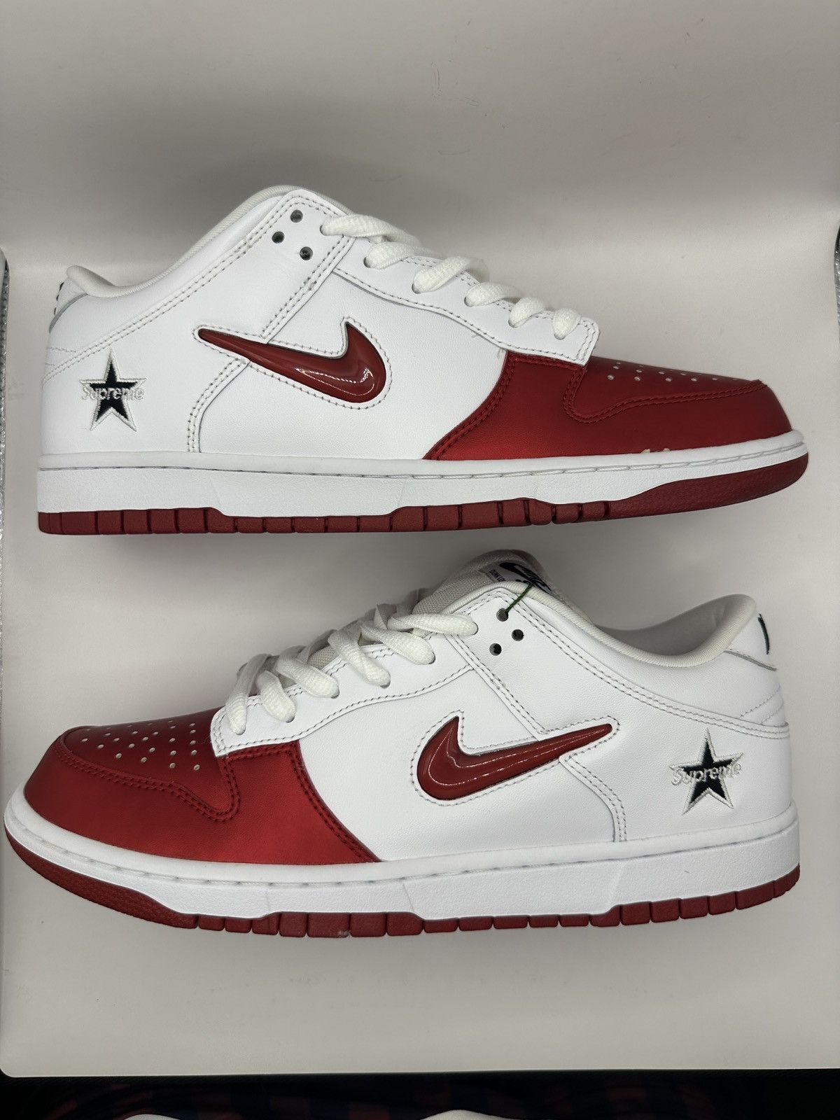 Nike SB Nike SB Dunk Low Supreme Jewel Swoosh Size US 10.5 / EU 43-44 - 1 Thumbnail