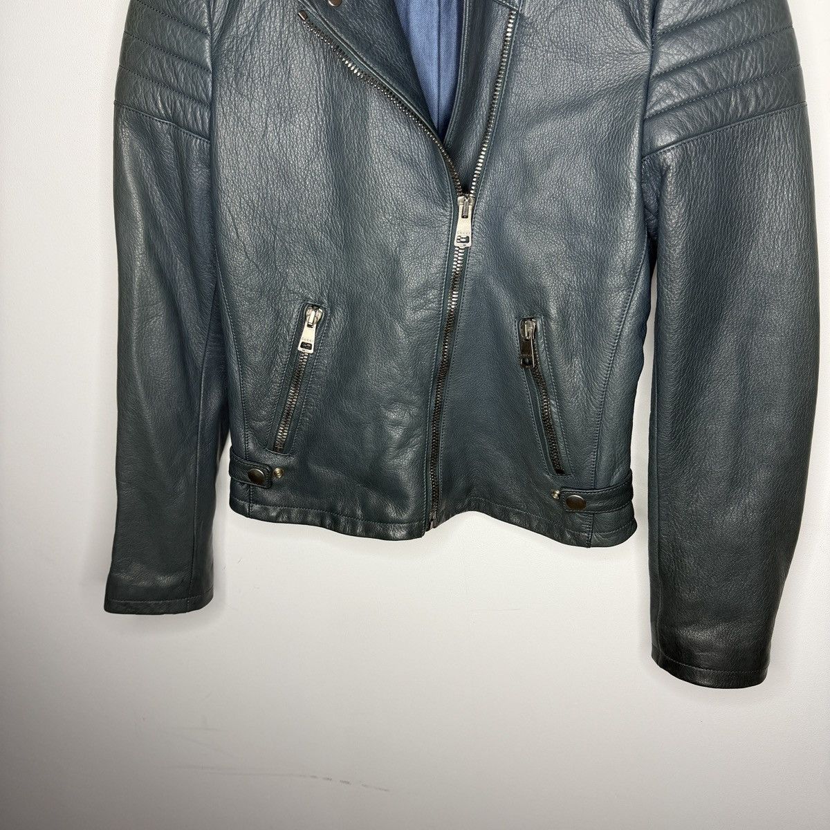 Gucci Gucci Leather Jacket Biker by Tom Ford Y2K Size S / US 4 / IT 40 - 6 Thumbnail