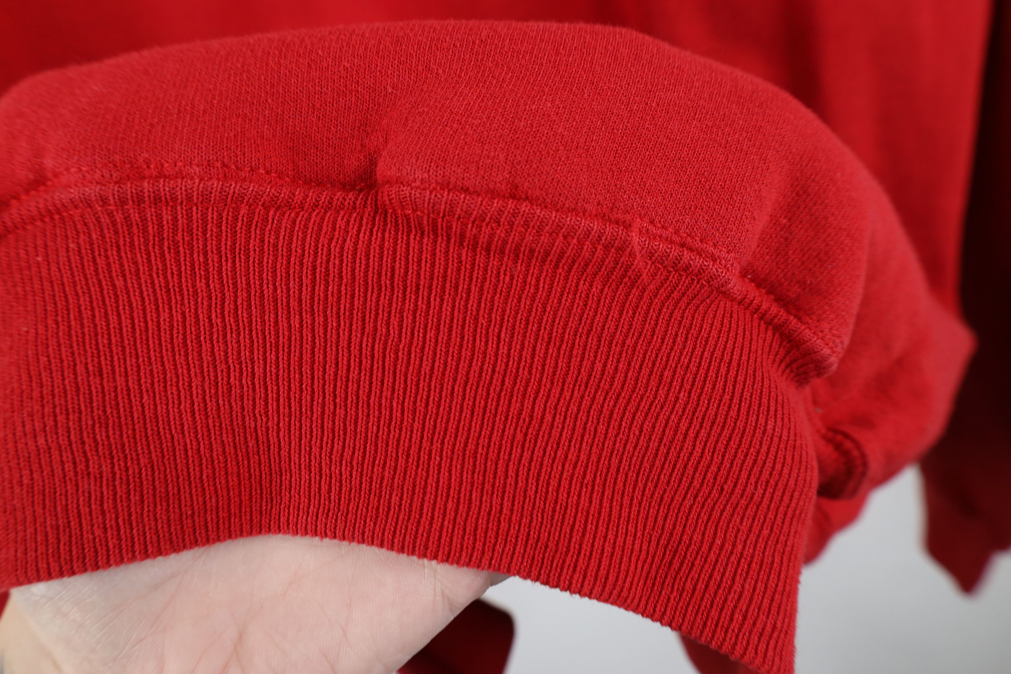 Vintage Vintage 90s Ohio State University Hoodie Sweatshirt Red Size US XL / EU 56 / 4 - 5 Thumbnail