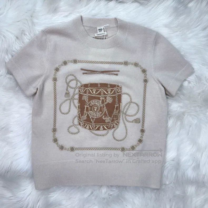 Hermes Hermes knitted short sleeve Size XS / US 0-2 / IT 36-38 - 1 Thumbnail