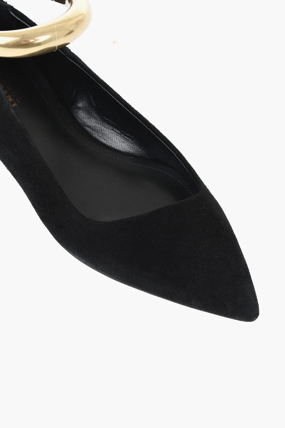 Isabel Marant og1mm0326 Point-Toe Suede Ballerinas in Black Size US 7 / IT 37 - 4 Thumbnail