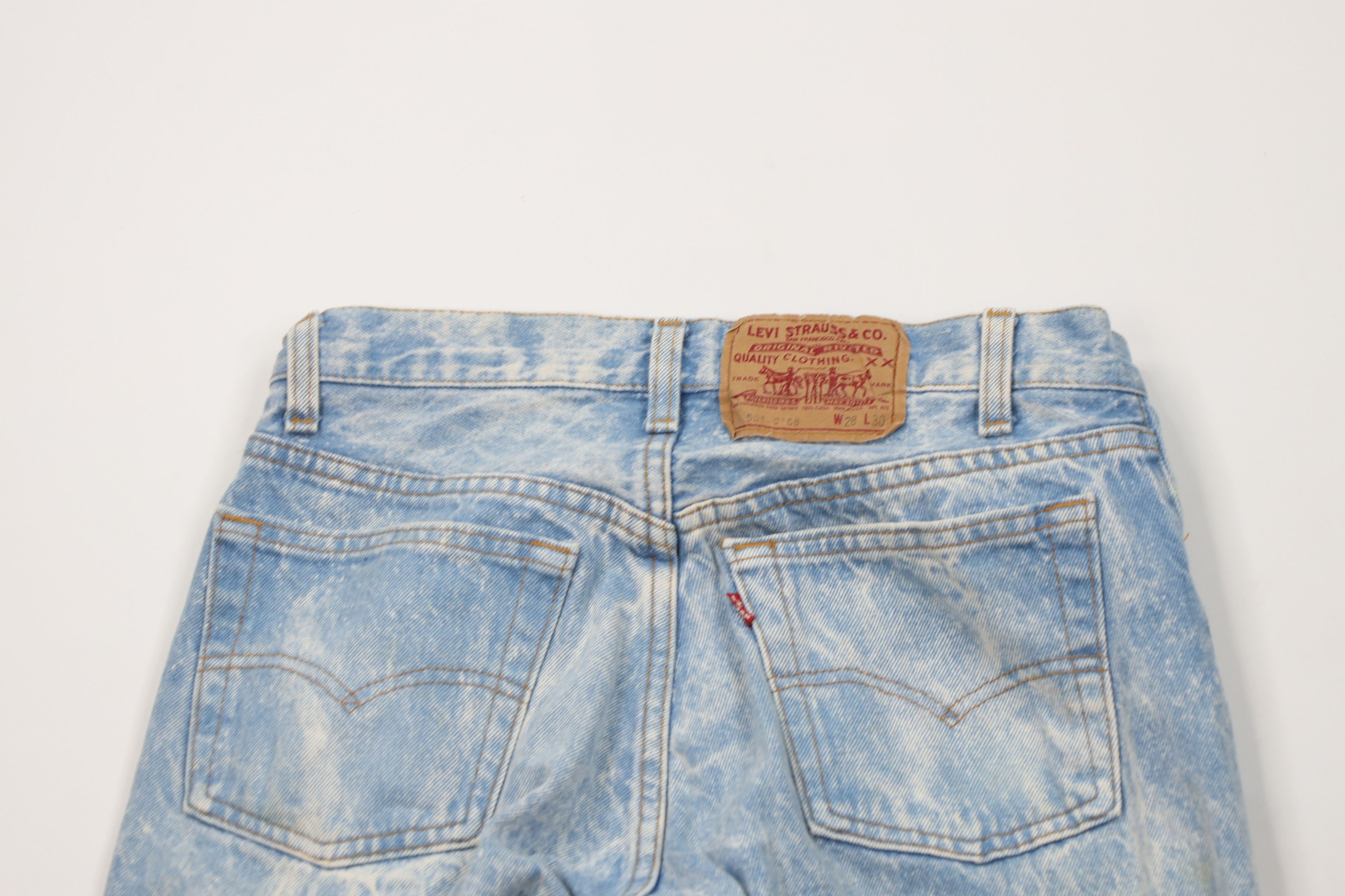 Levi's Vintage 80s Levis 501xx Button Fly Original Jeans Blue USA Size US 28 / EU 44 - 12 Thumbnail