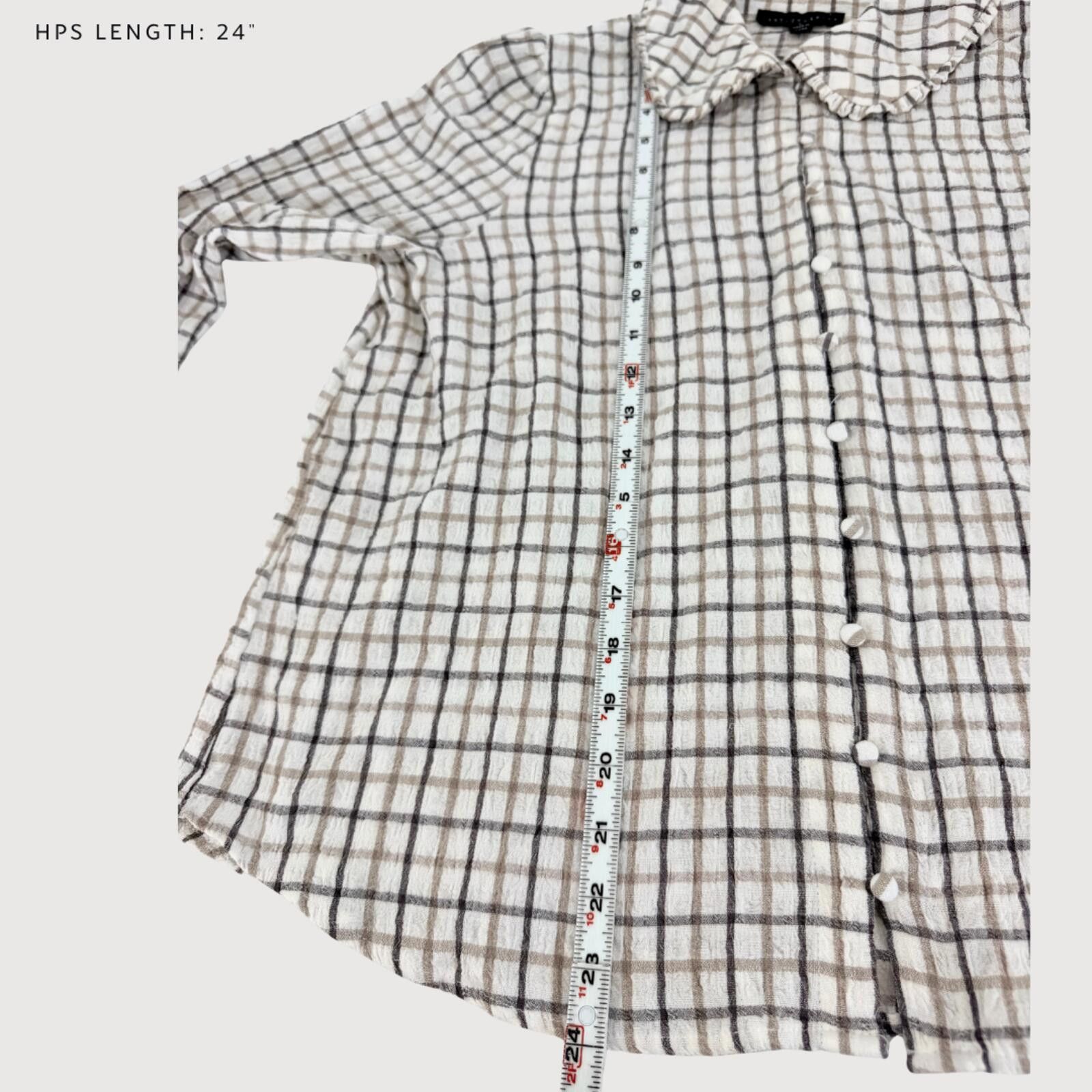 Other Jane & Delancey Plaid Peter Pan Collar Blouse L Size L / US 10 / IT 46 - 6 Thumbnail