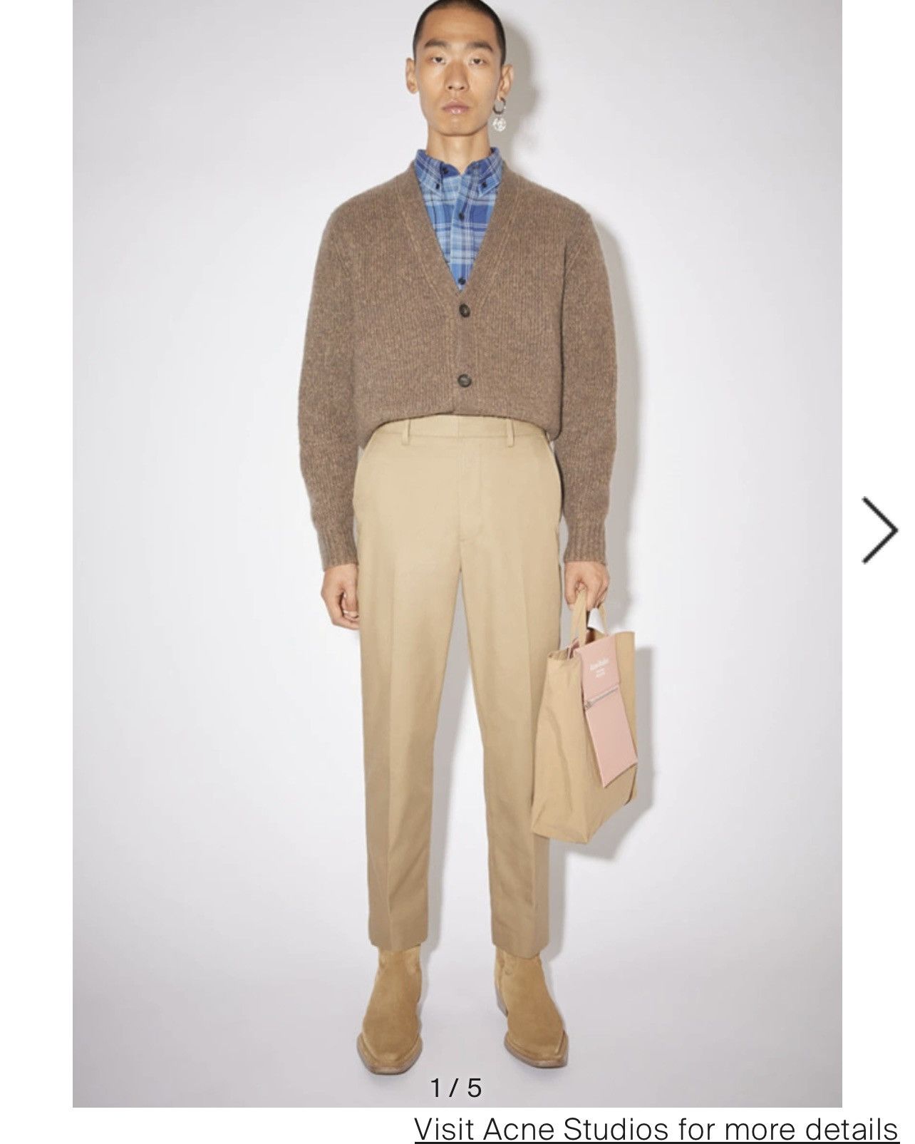 Acne Studios Acne Studios Chino Trousers Sand Beige Size US 30 / EU 46 - 6 Thumbnail