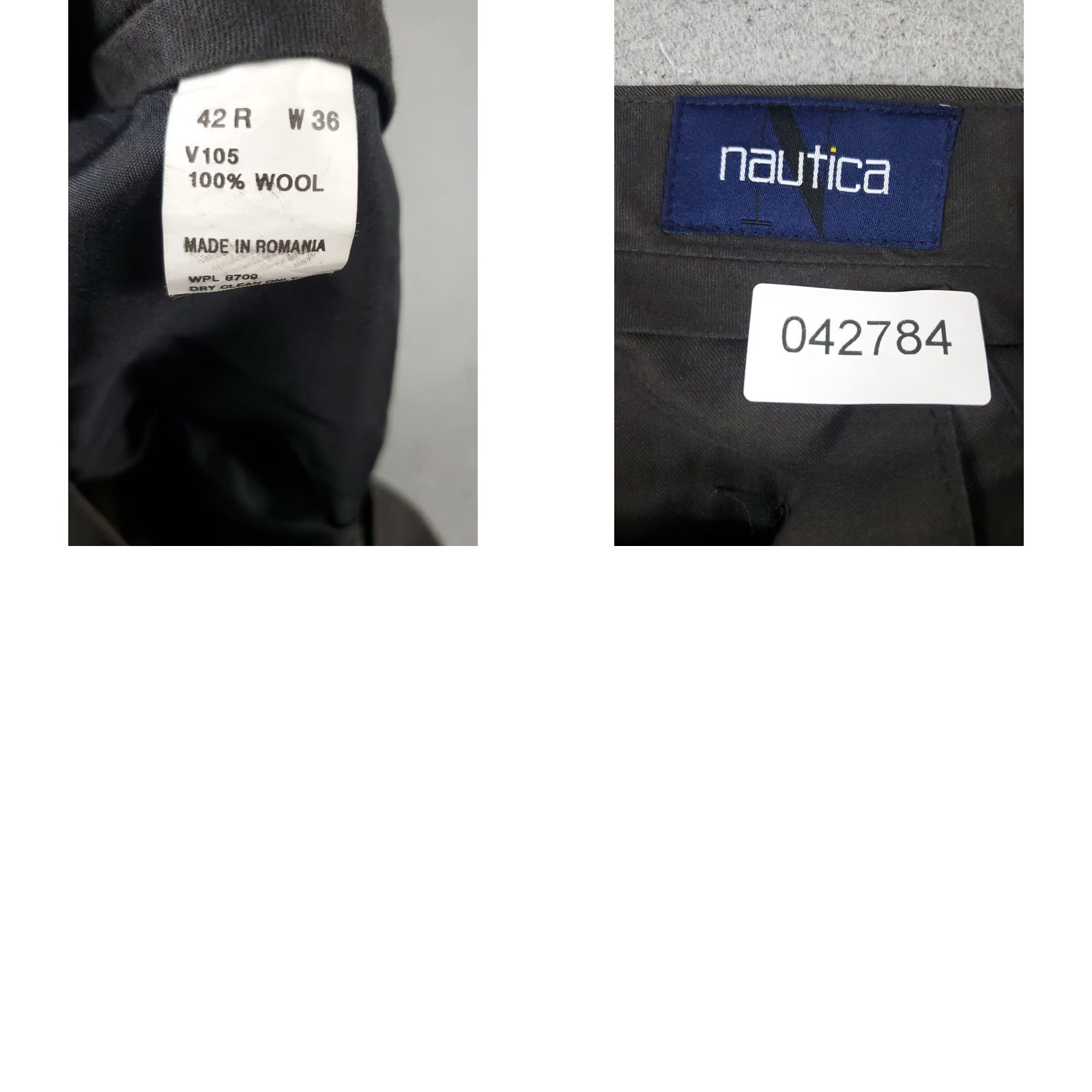 Nautica Nautica Chino Pants Mens 36x28 Brown Flat Front Dress Trousers Size US 36 / EU 52 - 8 Thumbnail