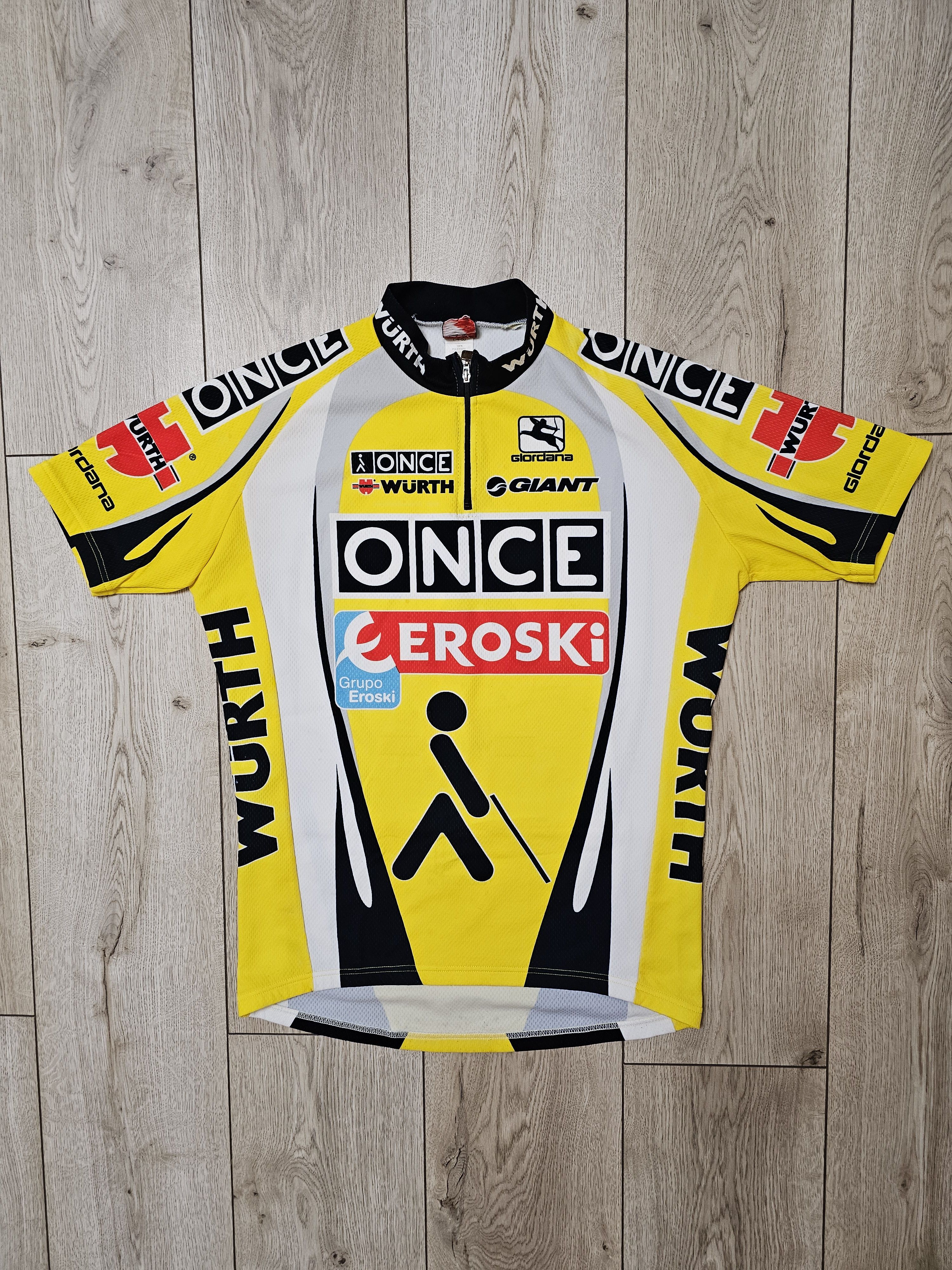 Vintage ONCE VINTAGE VELO JERSEY RETRO ONCE CYCLING PRO TEAM JERSEY Size US L / EU 52-54 / 3 - 1 Thumbnail